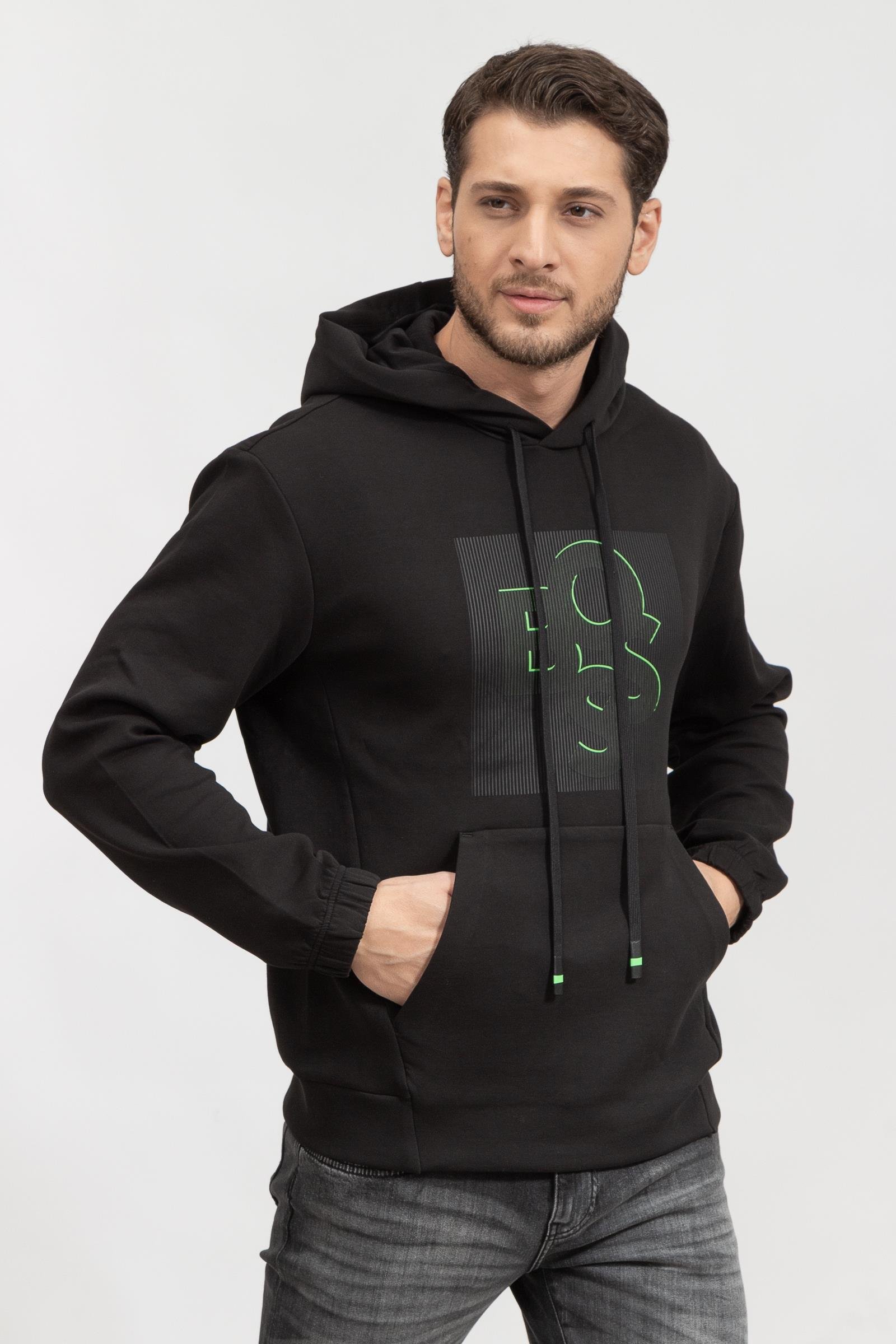 Boss Sooded Erkek Kapüşonlu Sweatshirt