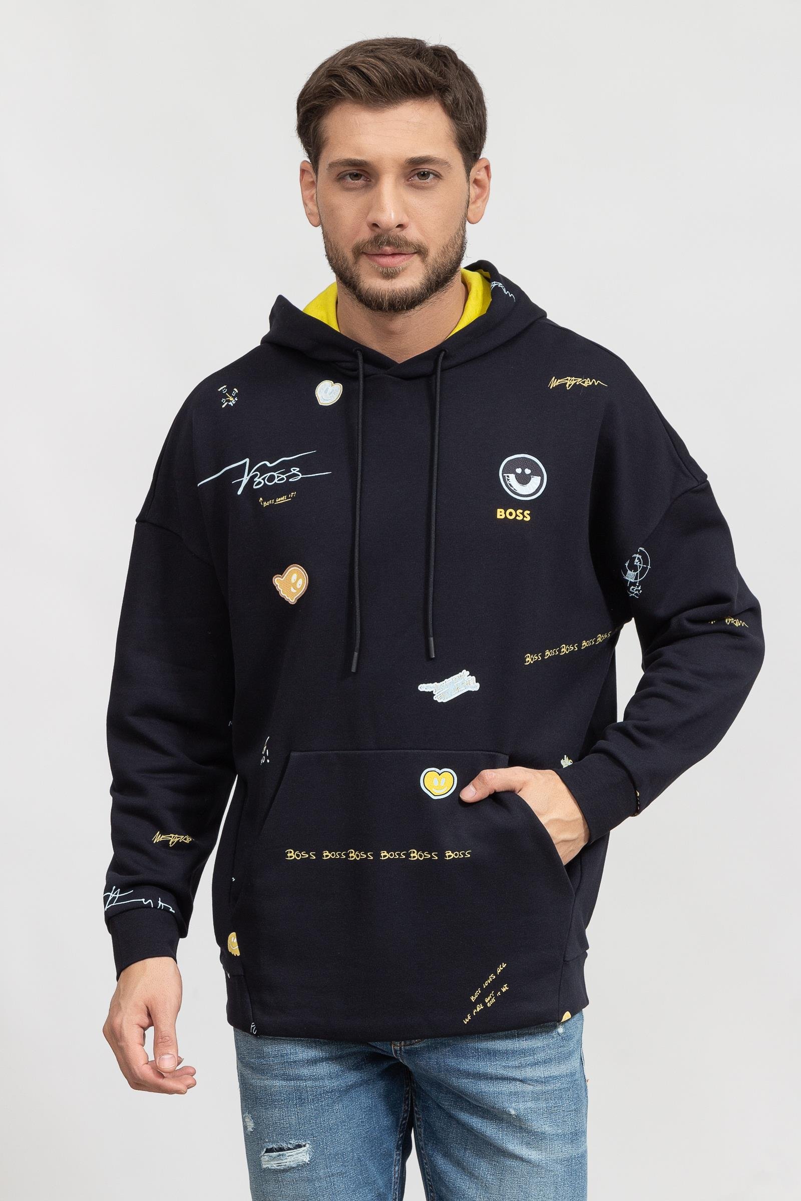 Boss Soodyart Erkek Kapüşonlu Sweatshirt