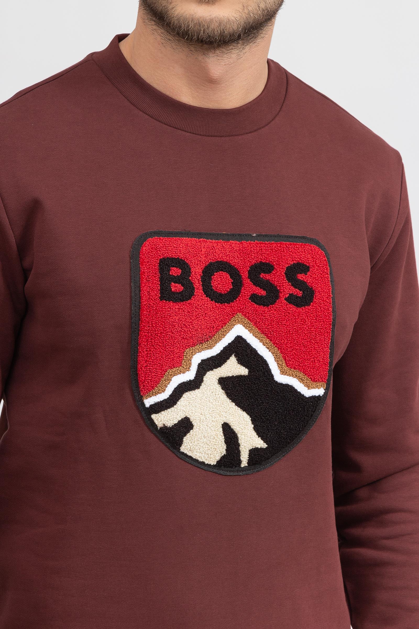 Boss Stadler Erkek Bisiklet Yaka Sweatshirt