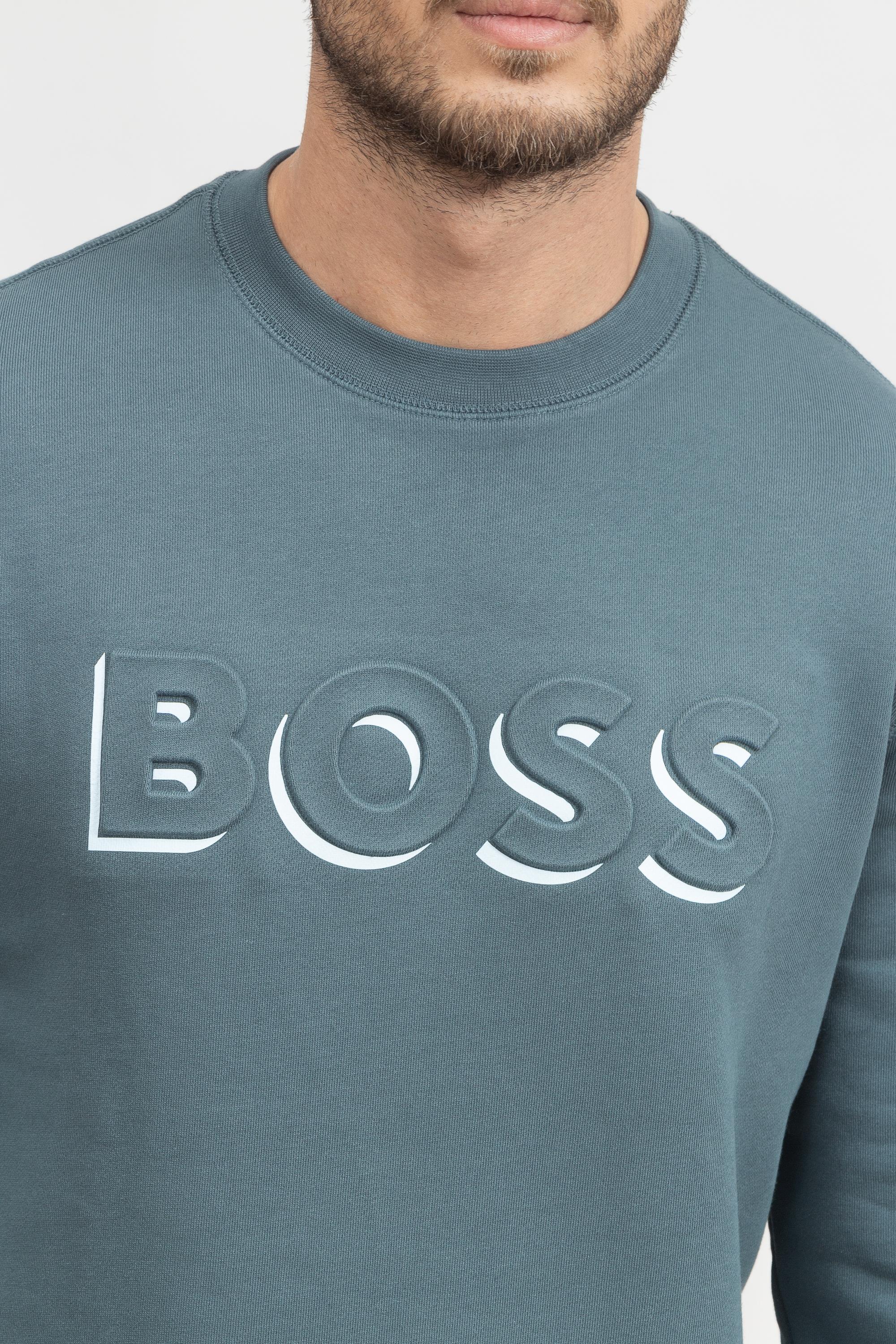Boss Stadler Erkek Bisiklet Yaka Sweatshirt