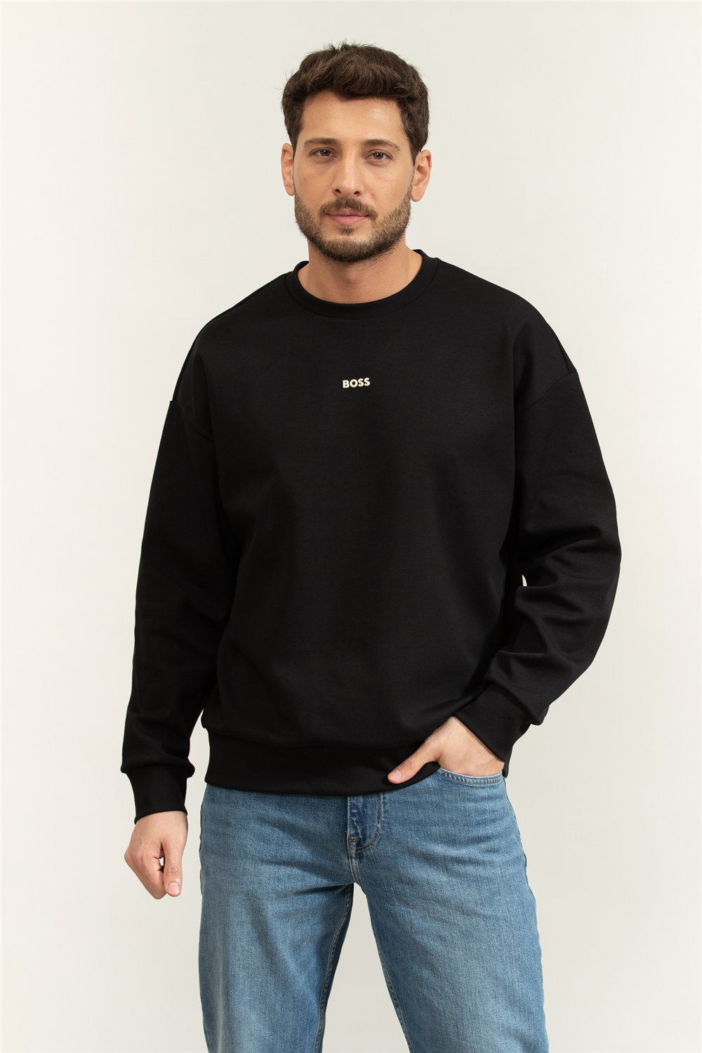 Boss Stenson Erkek Bisiklet Yaka Sweatshirtshirt