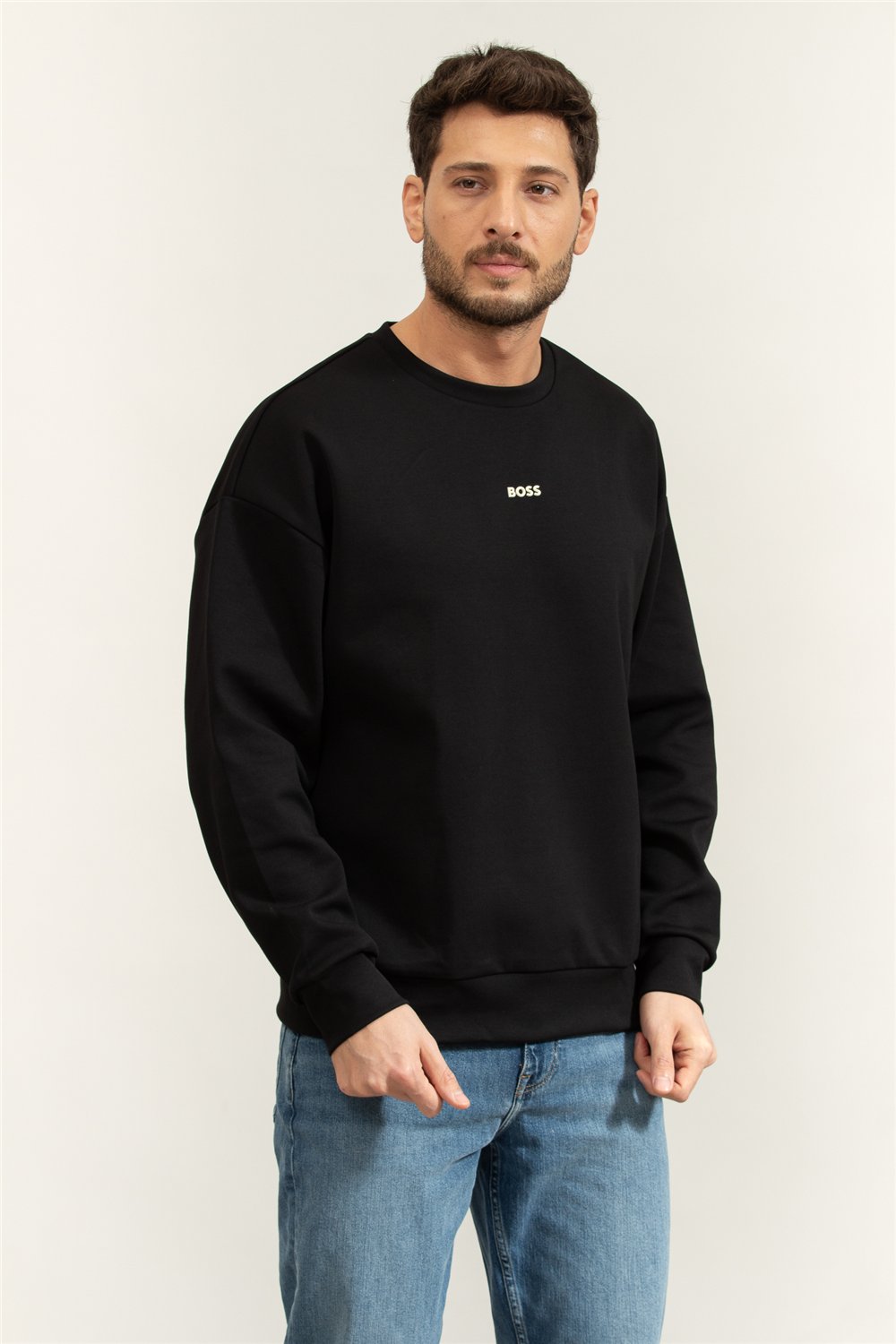 Boss Stenson Erkek Bisiklet Yaka Sweatshirtshirt