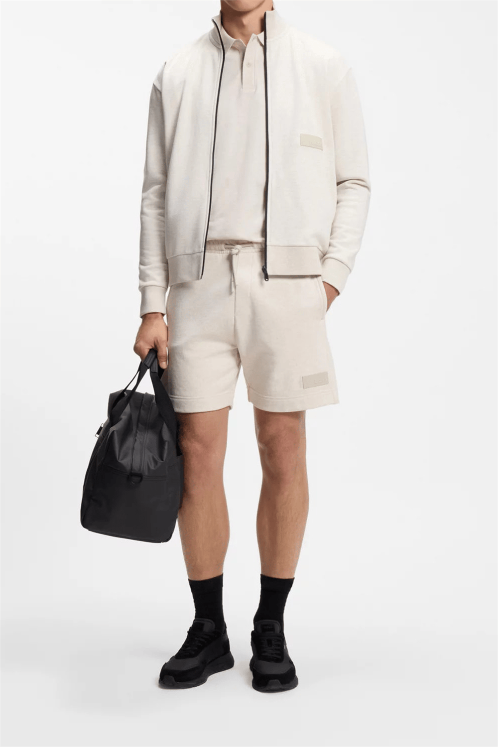 BOSS Sw Collar Full Zip Erkek Fermuarlı Sweatshirt