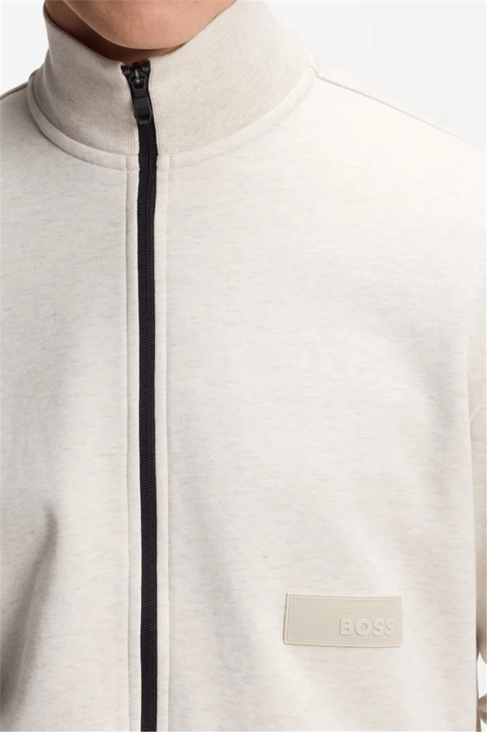 BOSS Sw Collar Full Zip Erkek Fermuarlı Sweatshirt