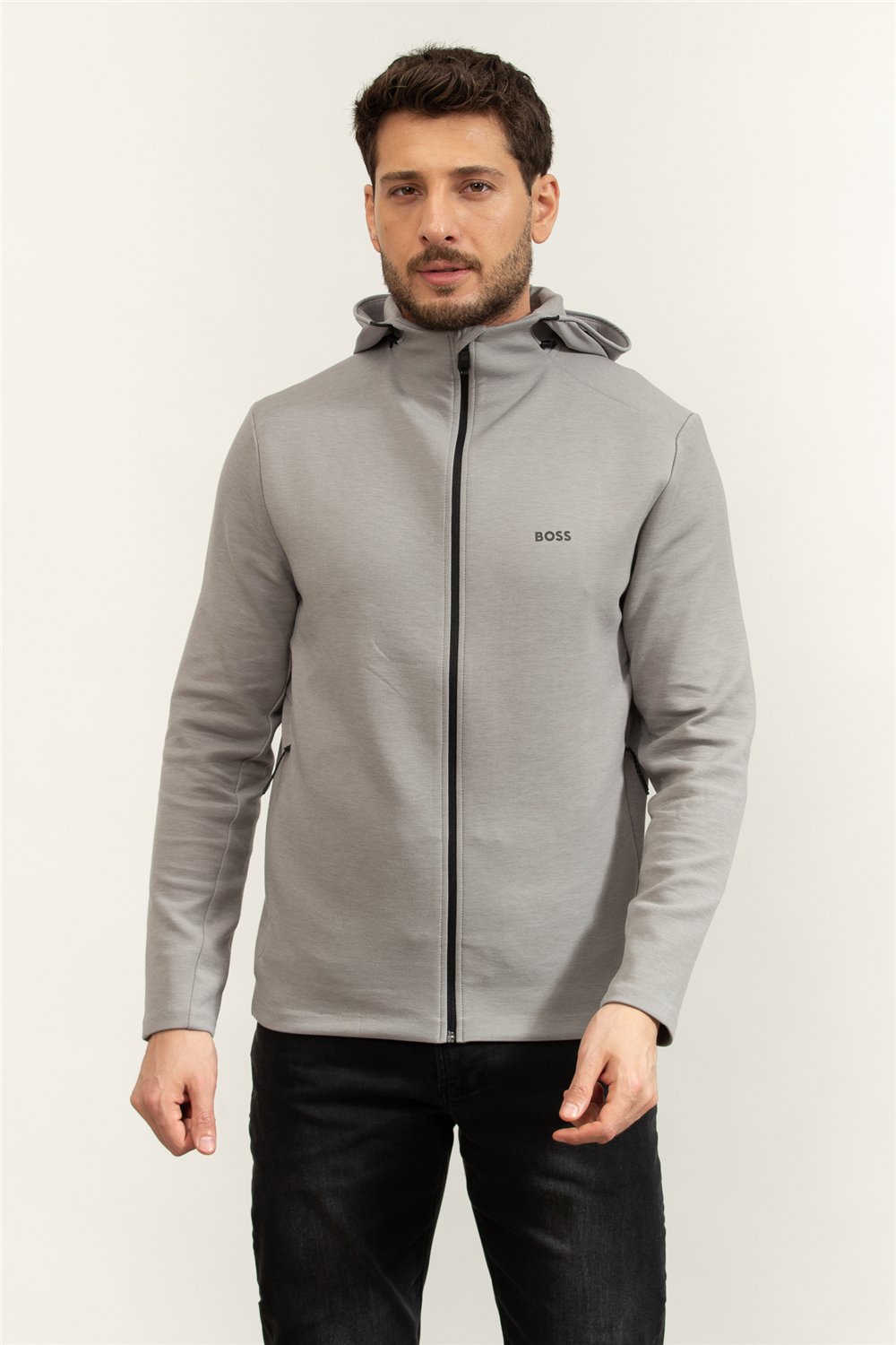 BOSS Sw Tour Hd Fz Erkek Fermuarlı Sweatshirt