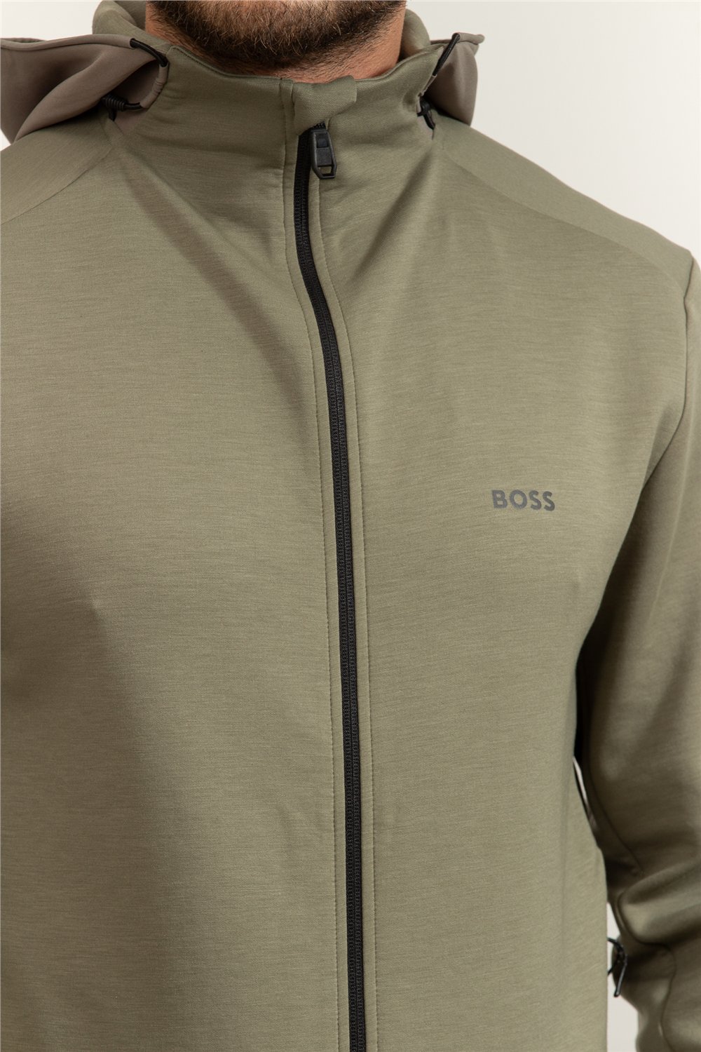 BOSS Sw Tour Hd Fz Erkek Fermuarlı Sweatshirt