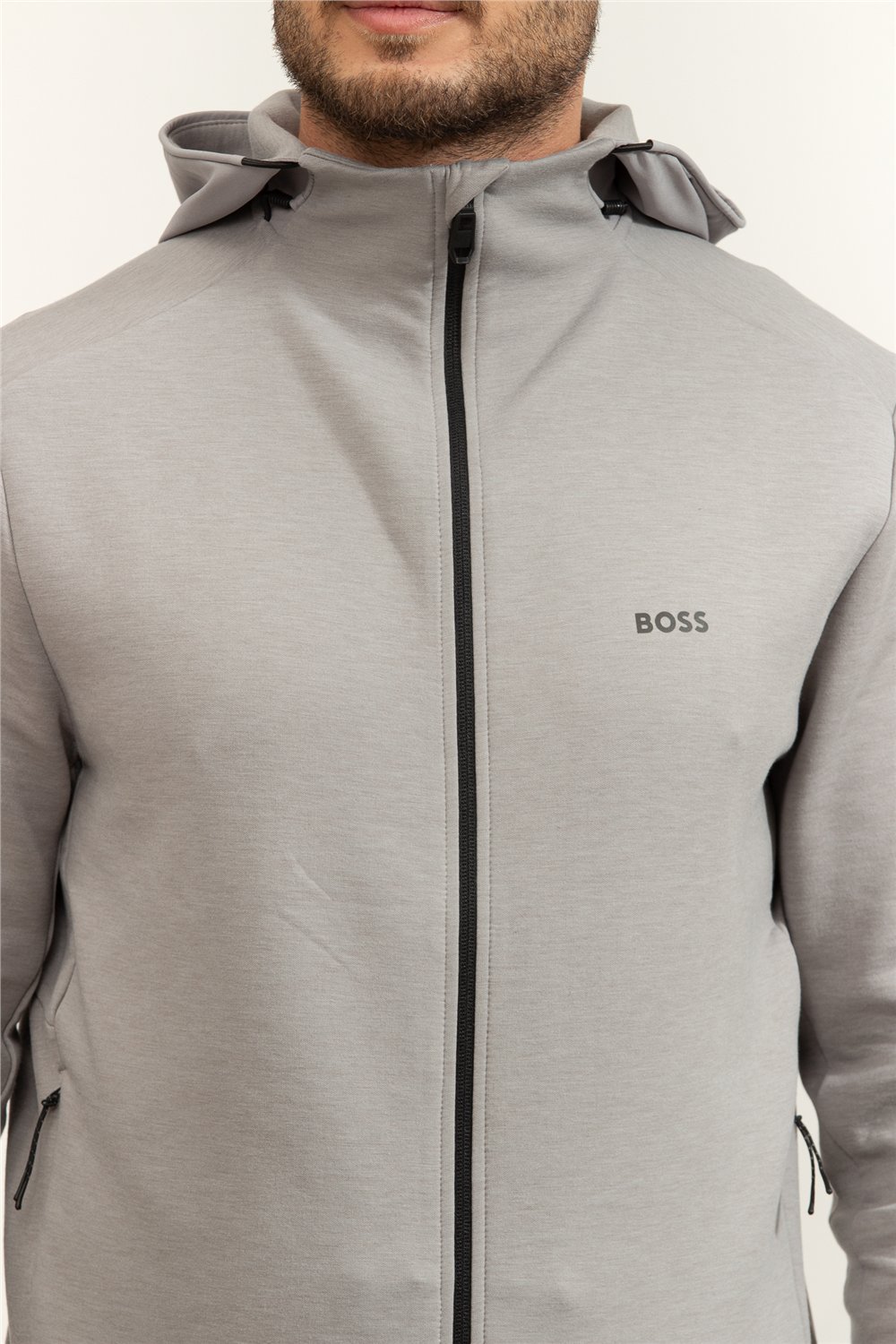 BOSS Sw Tour Hd Fz Erkek Fermuarlı Sweatshirt