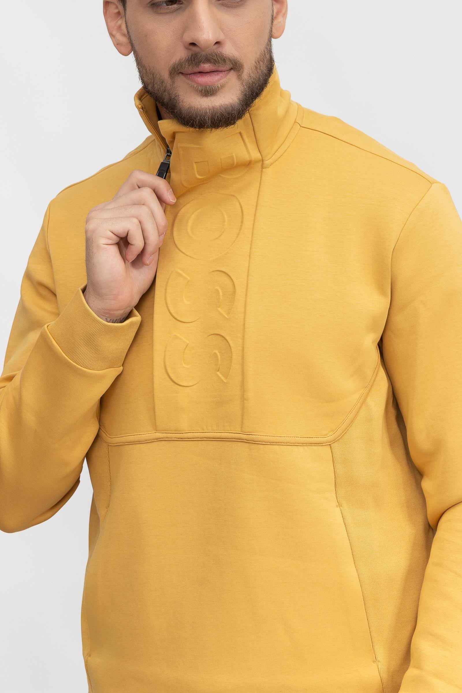 Boss Swover Erkek Fermuarlı Sweatshirt