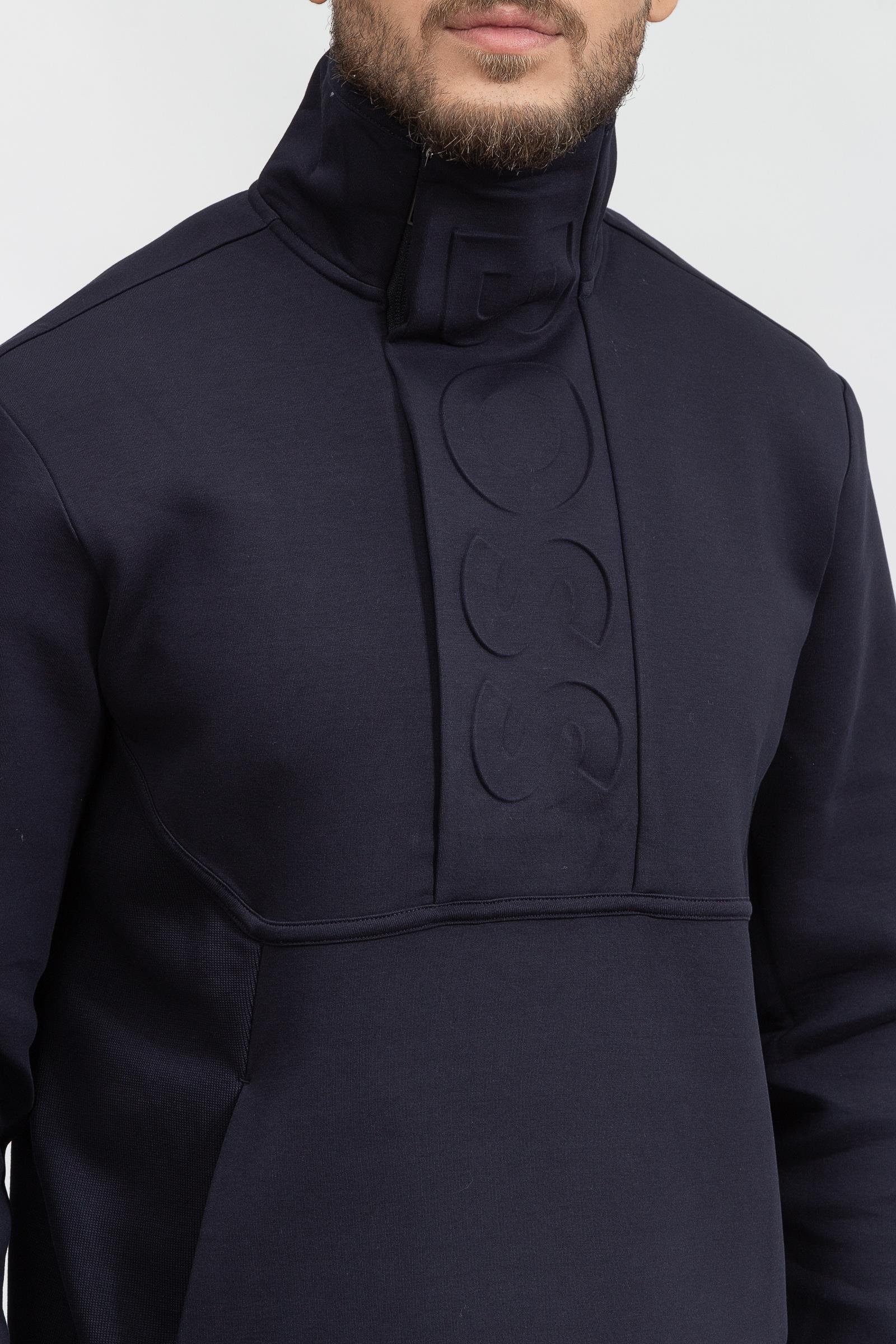 Boss Swover Erkek Fermuarlı Sweatshirt