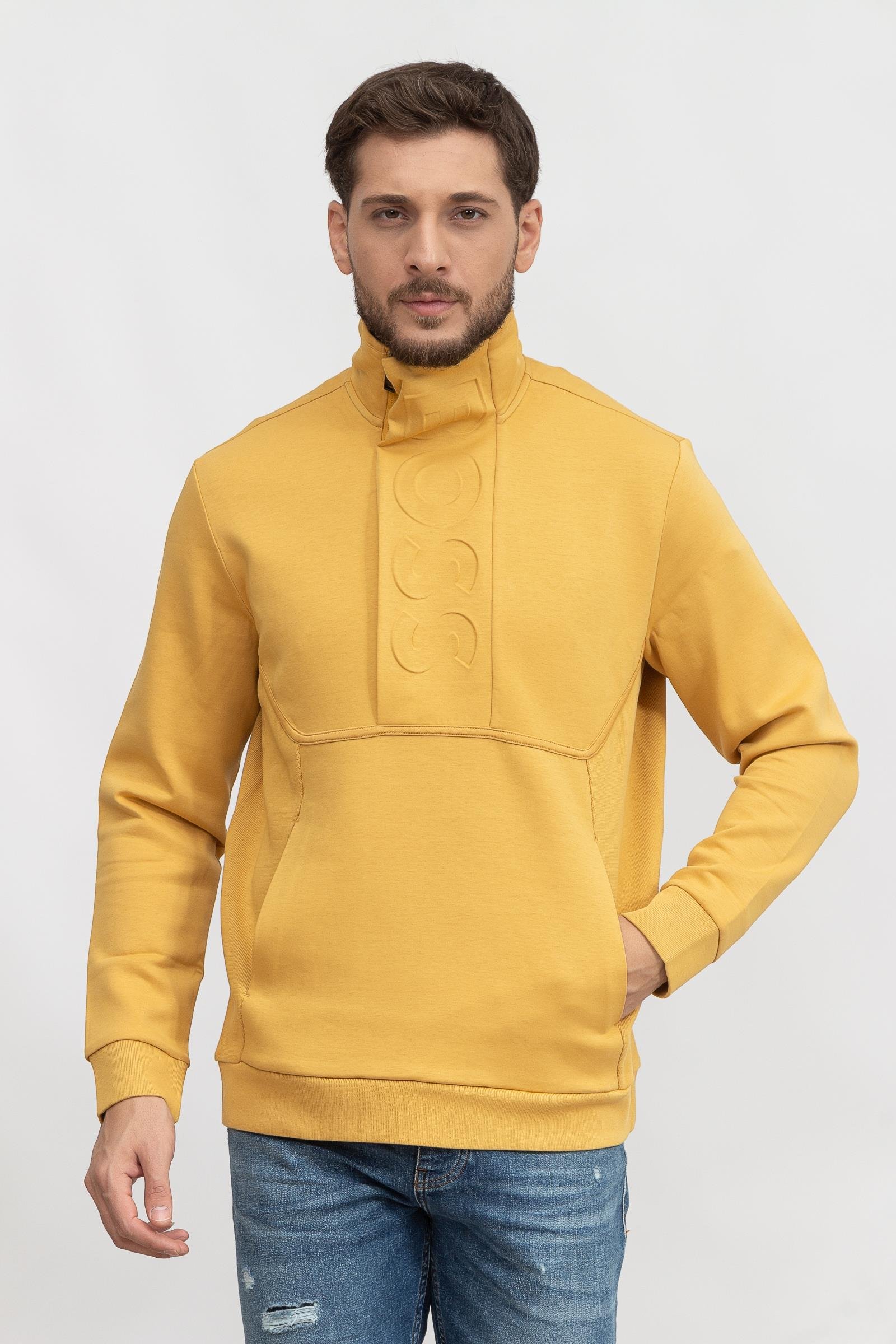 Boss Swover Erkek Fermuarlı Sweatshirt