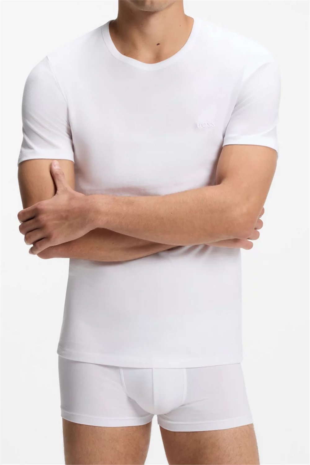 BOSS T-Shirt Rn 3P Classic Erkek 3lü Atlet Çok Renkli