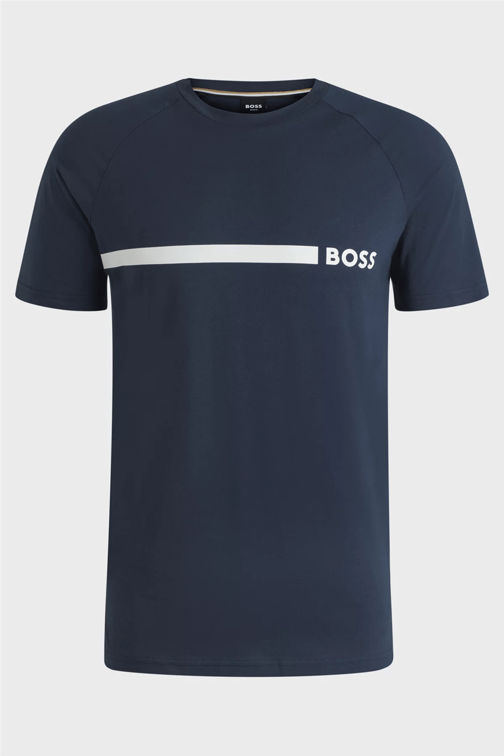Boss T Shirt Rn Slim Fit Erkek Bisiklet Yaka T-Shirt Lacivert