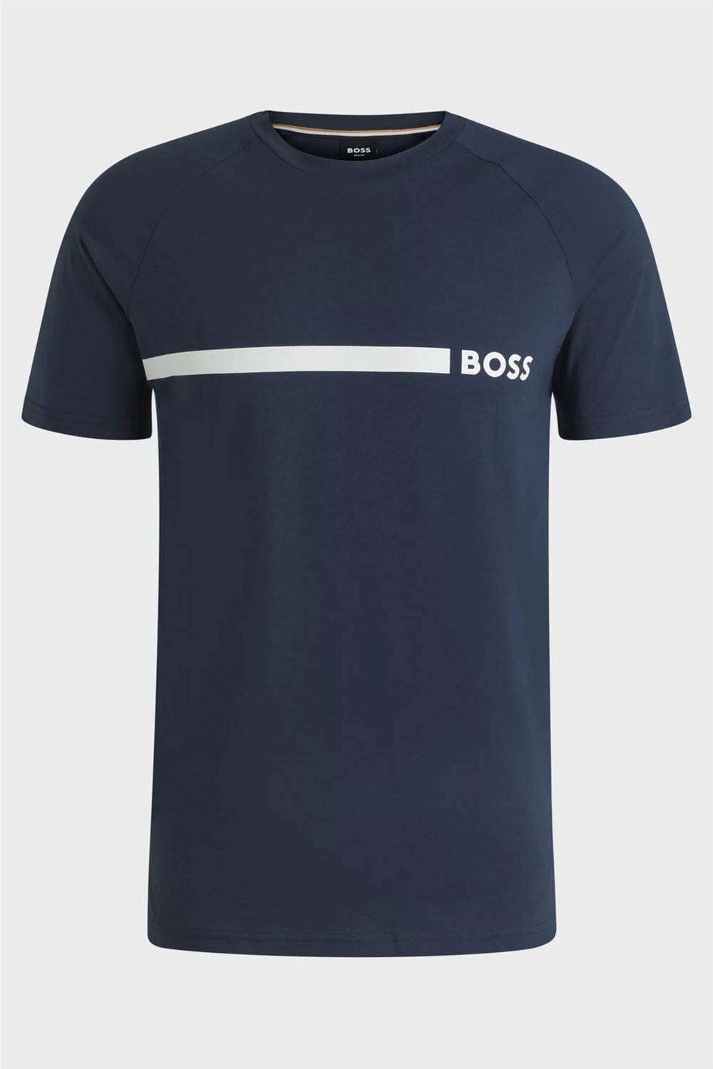 Boss T Shirt Rn Slim Fit Erkek Bisiklet Yaka T-Shirt Lacivert