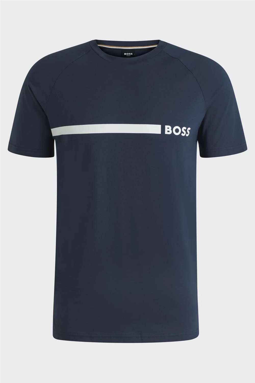 Boss T Shirt Rn Slim Fit Erkek Bisiklet Yaka T-Shirt Lacivert