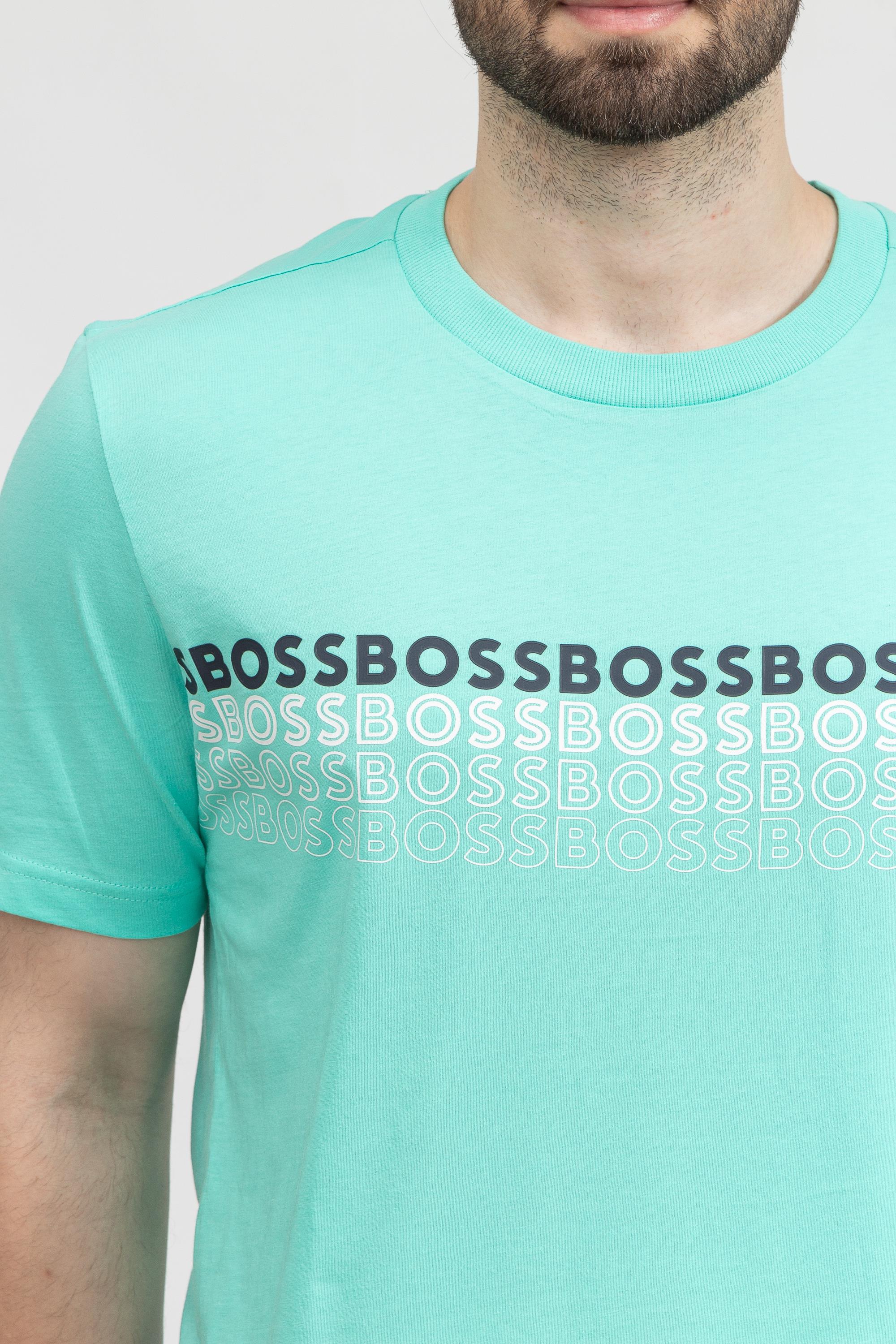Boss Tee Erkek Bisiklet Yaka T-Shirt