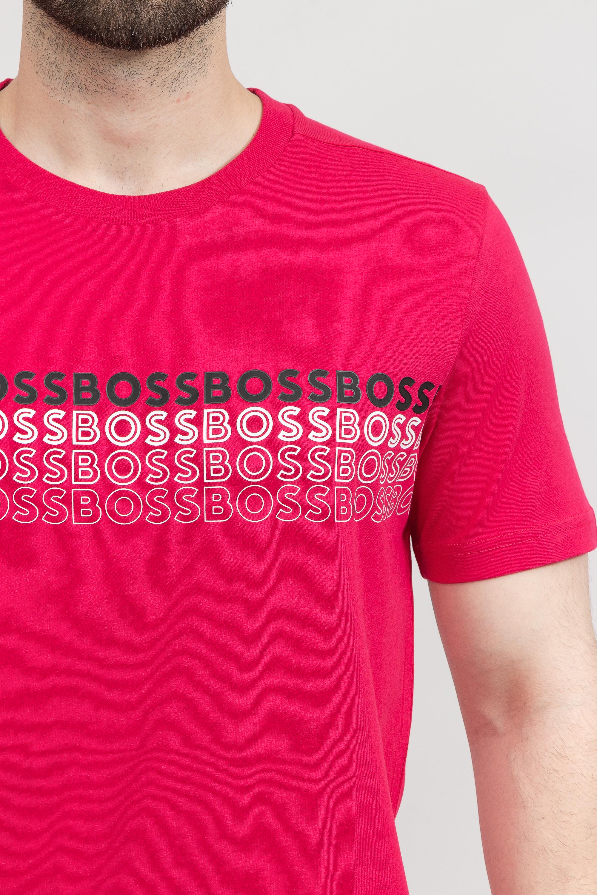 Boss Tee Erkek Bisiklet Yaka T-Shirt