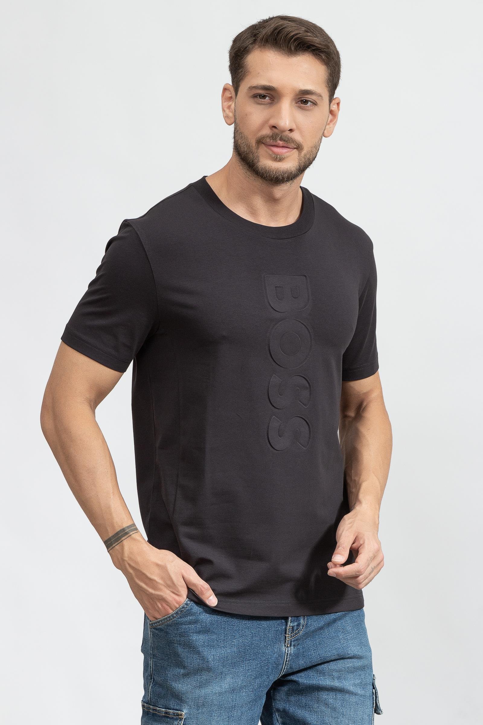 Boss Tee Erkek Bisiklet Yaka T-Shirt