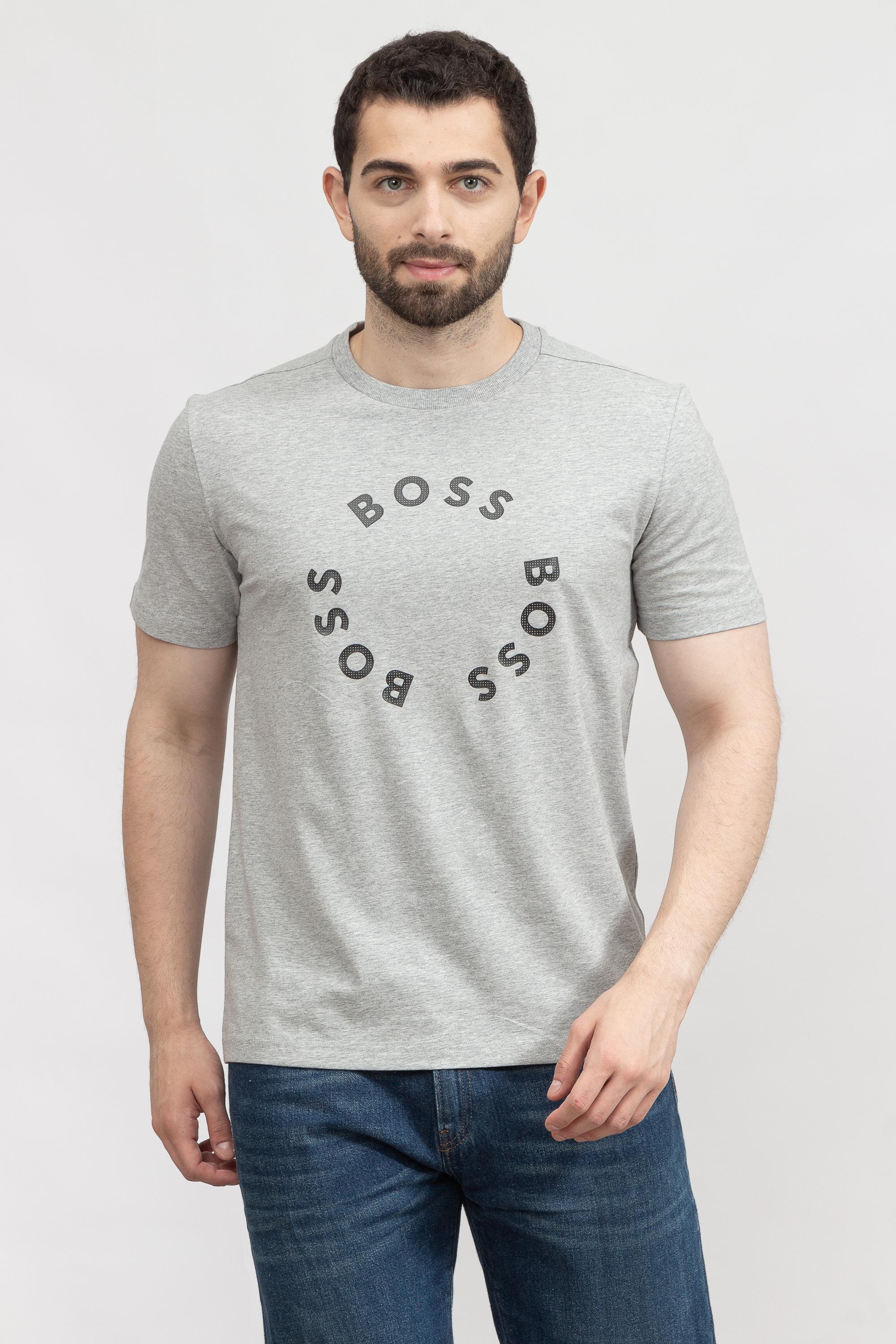 Boss Tee Erkek Bisiklet Yaka T-Shirt