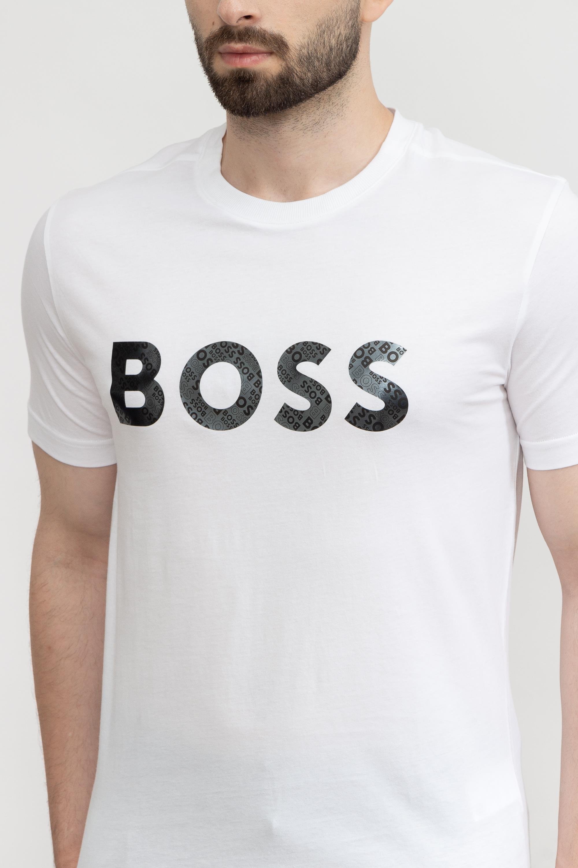 Boss Tee Erkek Bisiklet Yaka T-Shirt