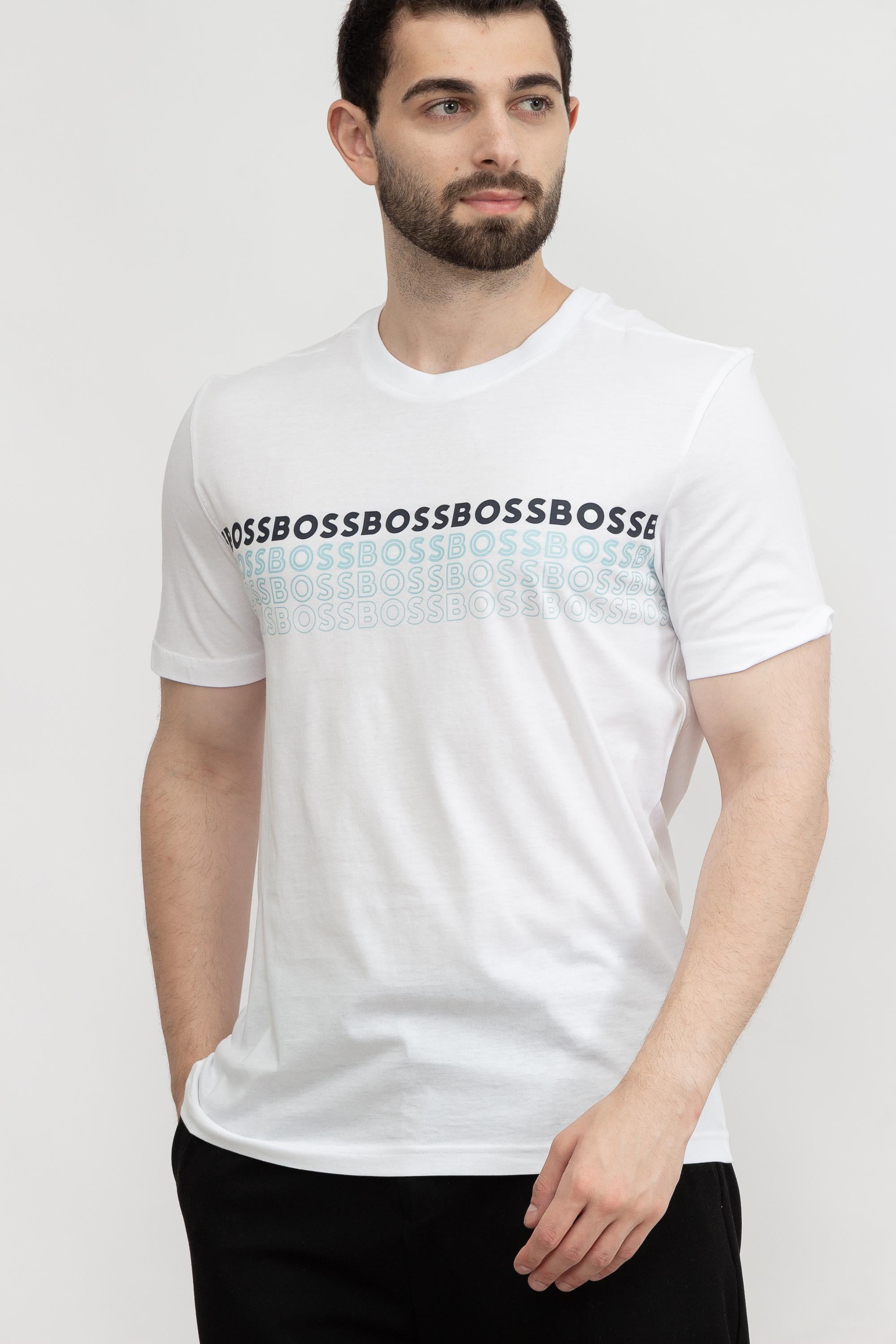 Boss Tee Erkek Bisiklet Yaka T-Shirt