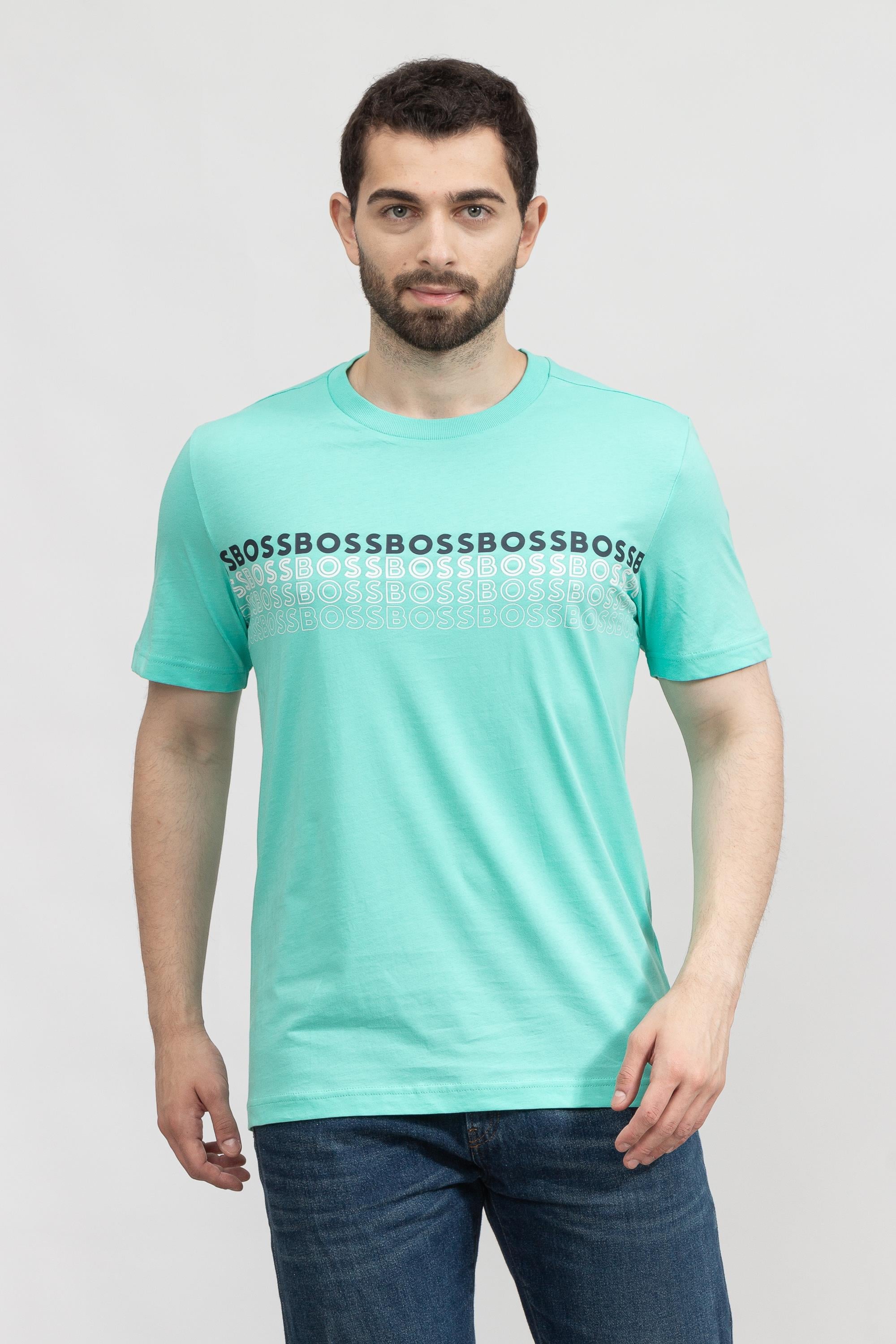 Boss Tee Erkek Bisiklet Yaka T-Shirt