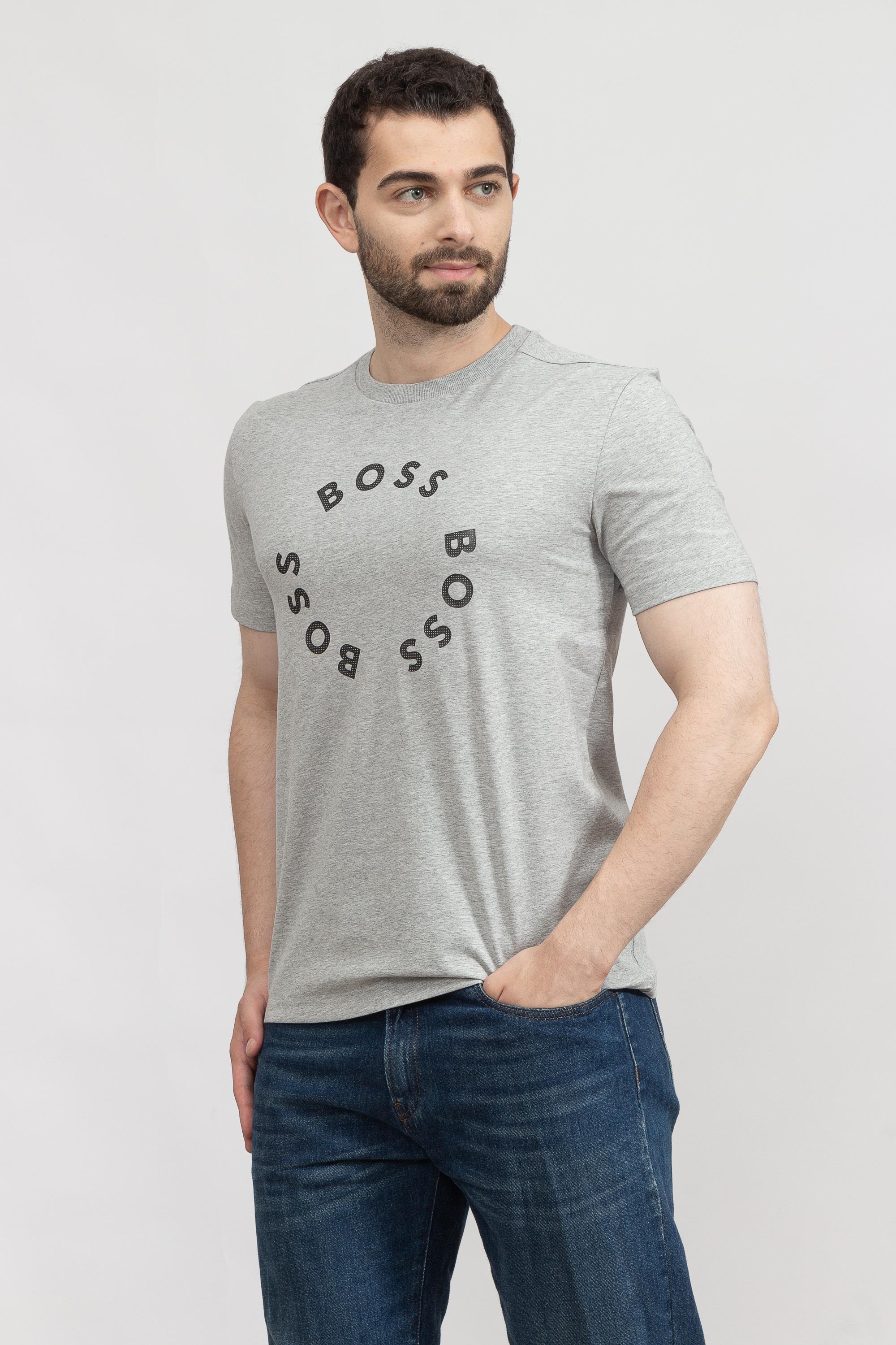 Boss Tee Erkek Bisiklet Yaka T-Shirt