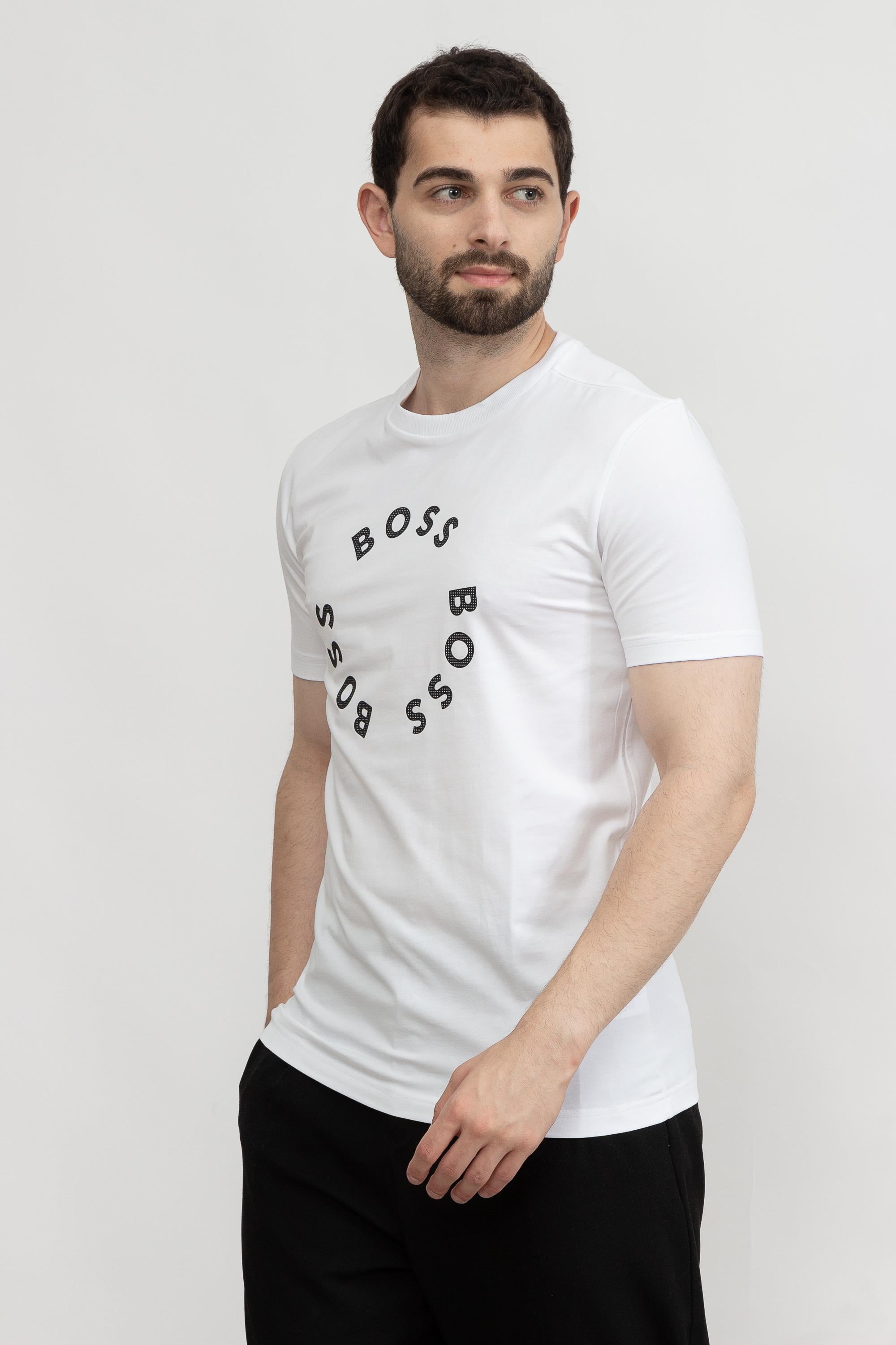 Boss Tee Erkek Bisiklet Yaka T-Shirt