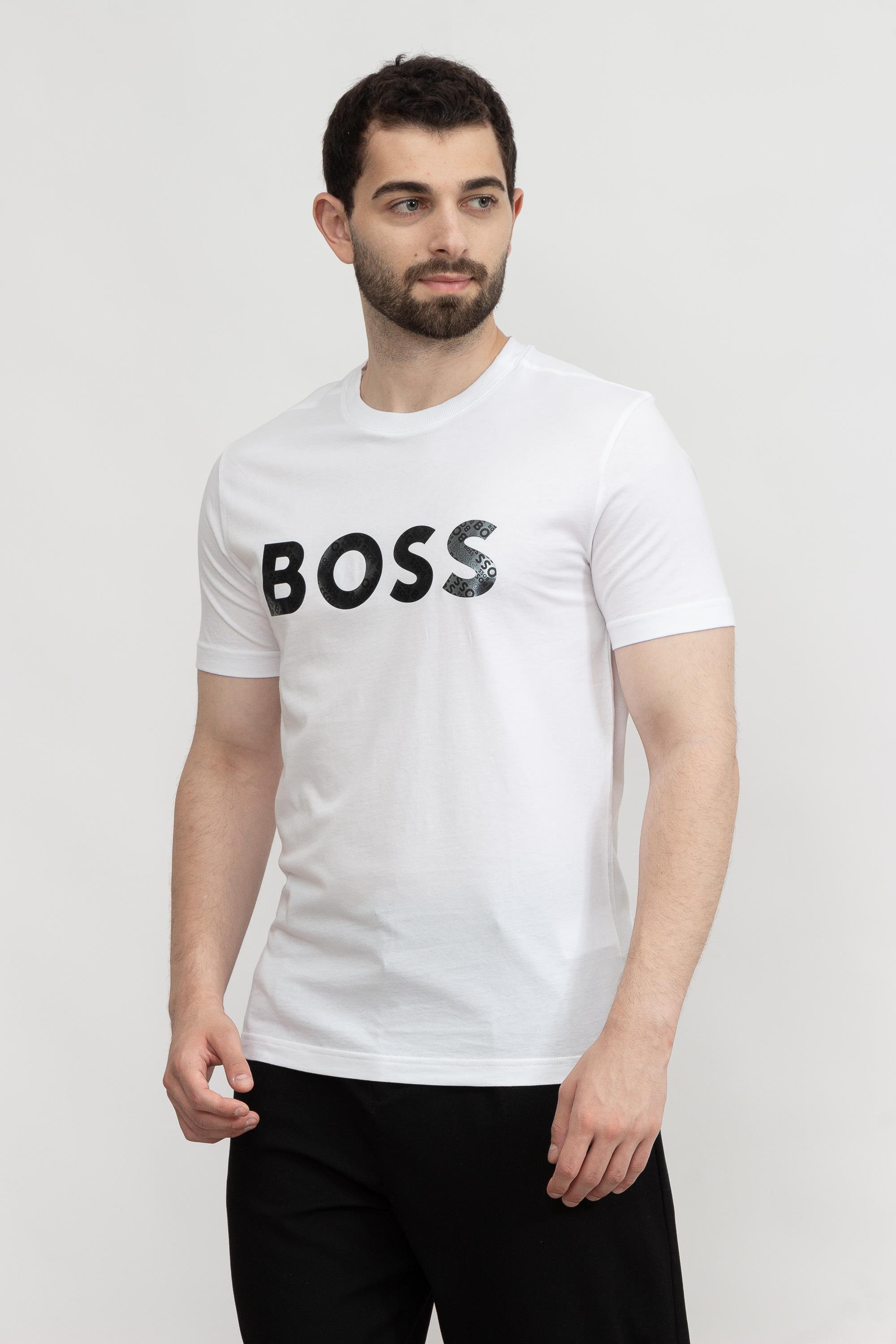 Boss Tee Erkek Bisiklet Yaka T-Shirt