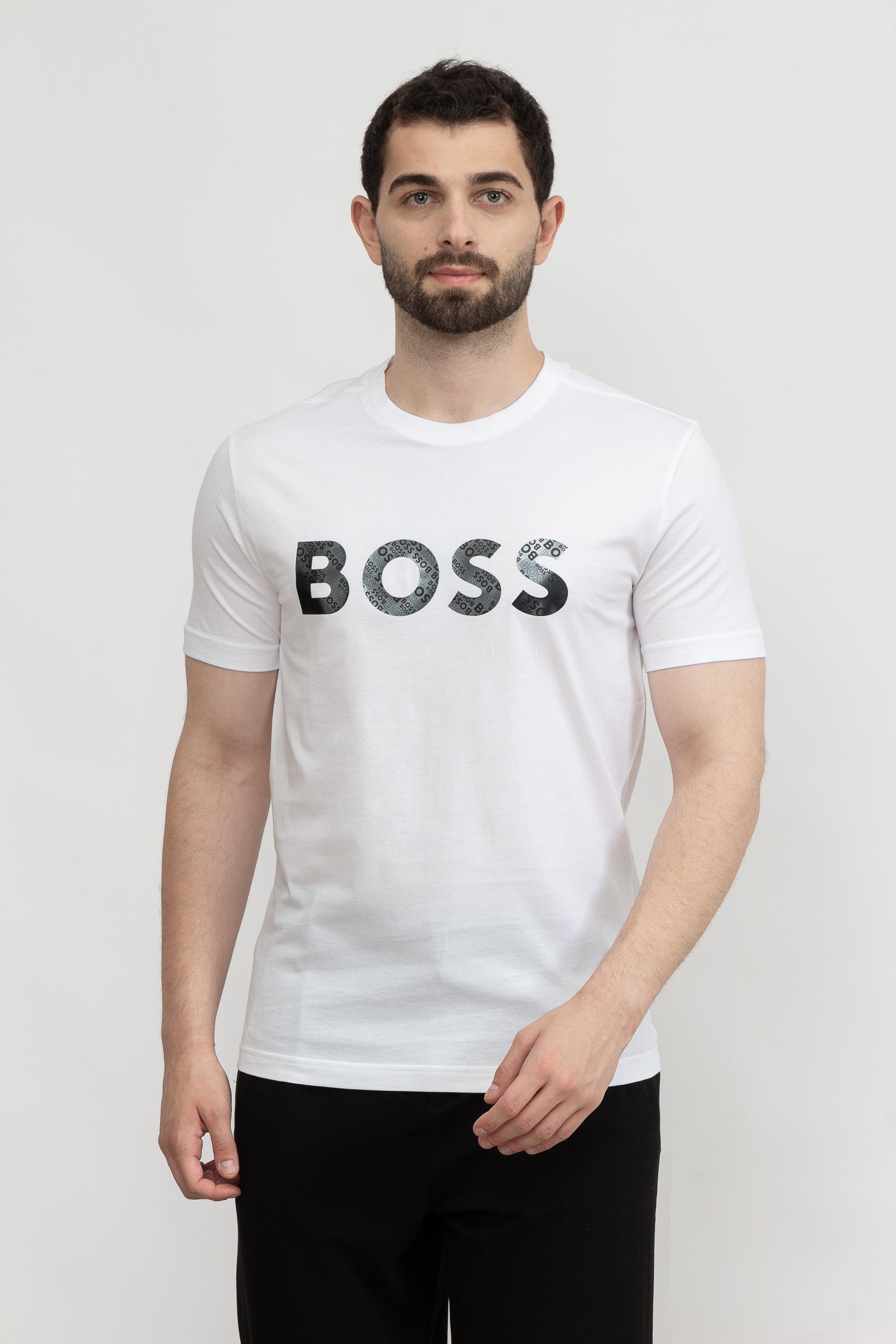 Boss Tee Erkek Bisiklet Yaka T-Shirt