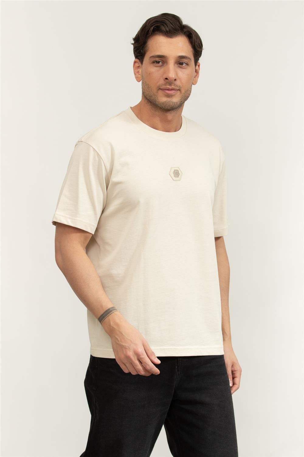 Boss Tee Future Erkek Bisiklet Yaka T-Shirt