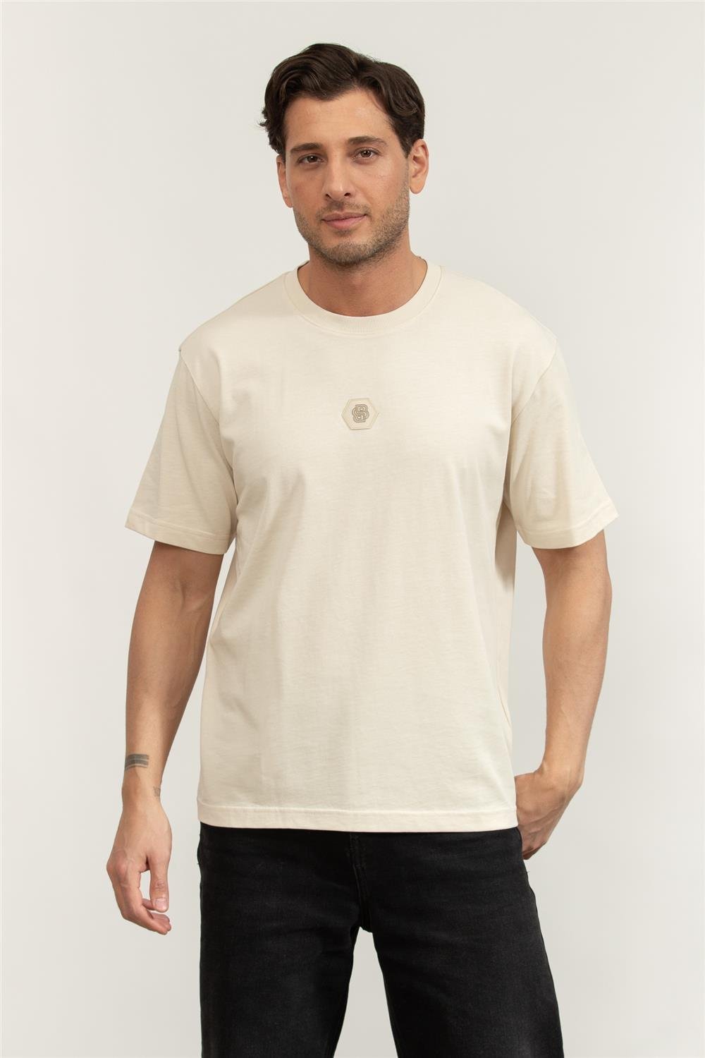 Boss Tee Future Erkek Bisiklet Yaka T-Shirt