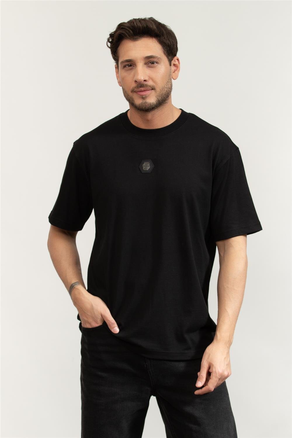 Boss Tee Future Erkek Bisiklet Yaka T-Shirt