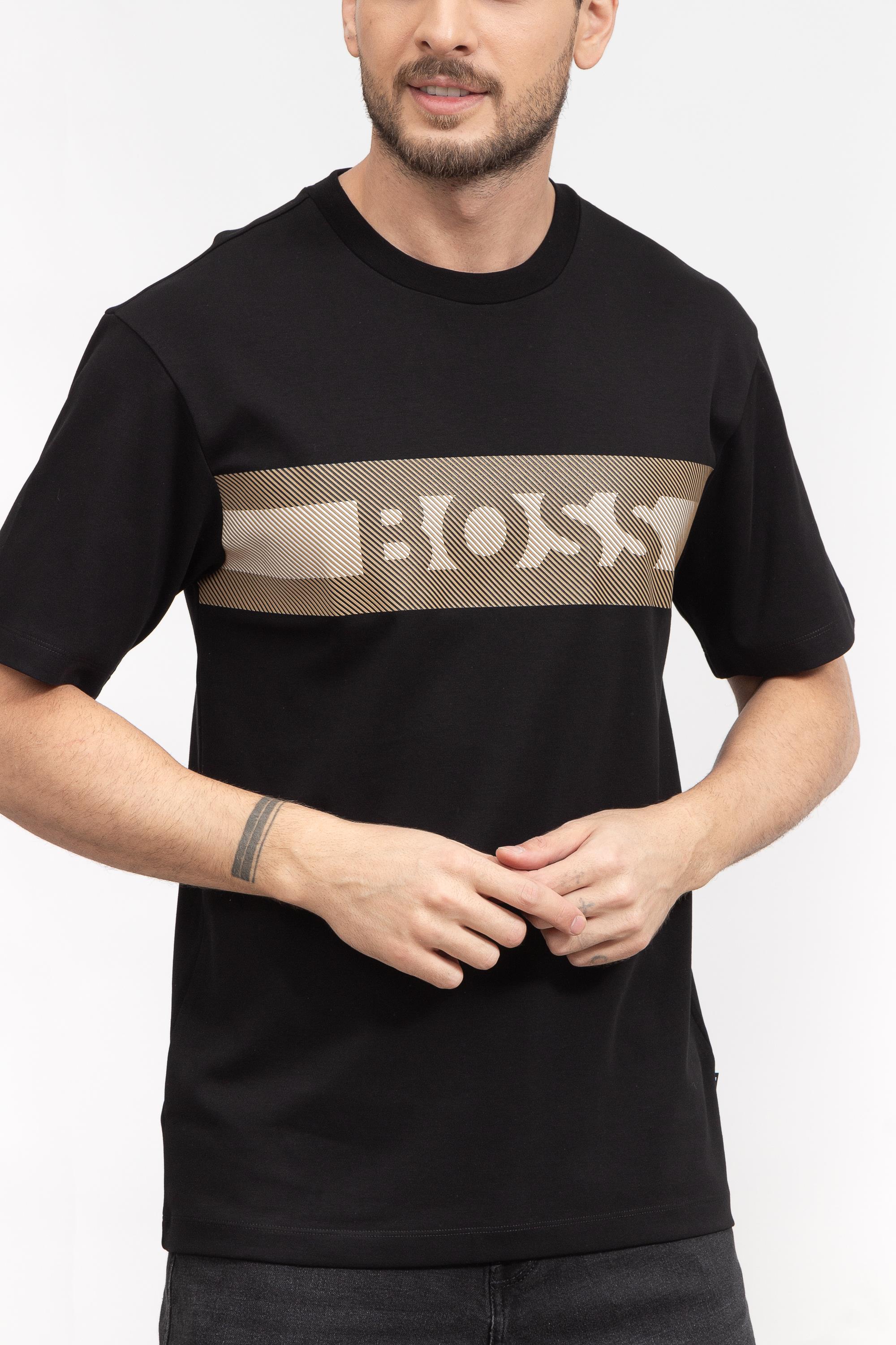 Boss Tessin Erkek Bisiklet Yaka T-Shirt