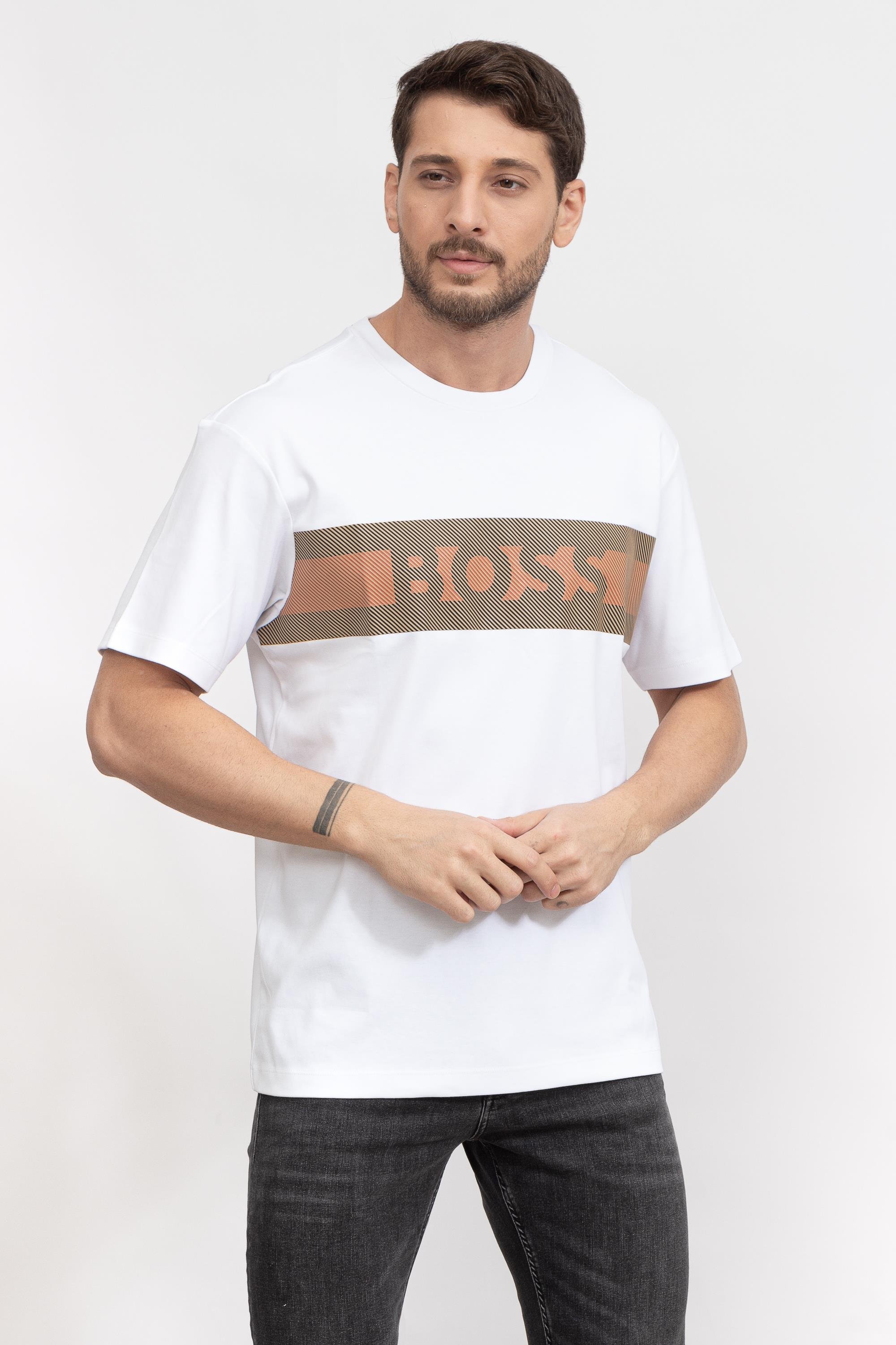Boss Tessin Erkek Bisiklet Yaka T-Shirt