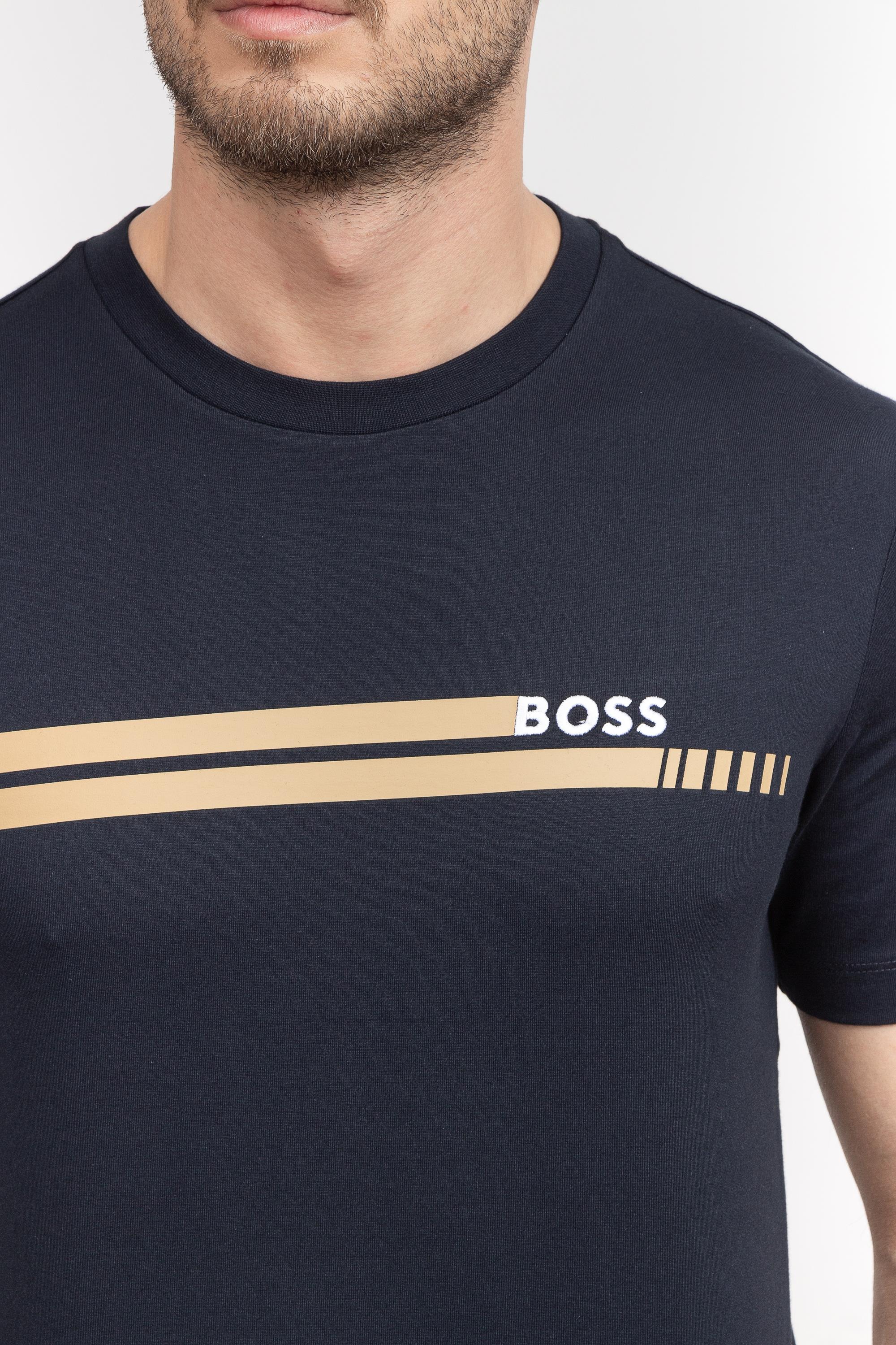 Boss Tessler Erkek Bisiklet Yaka T-Shirt