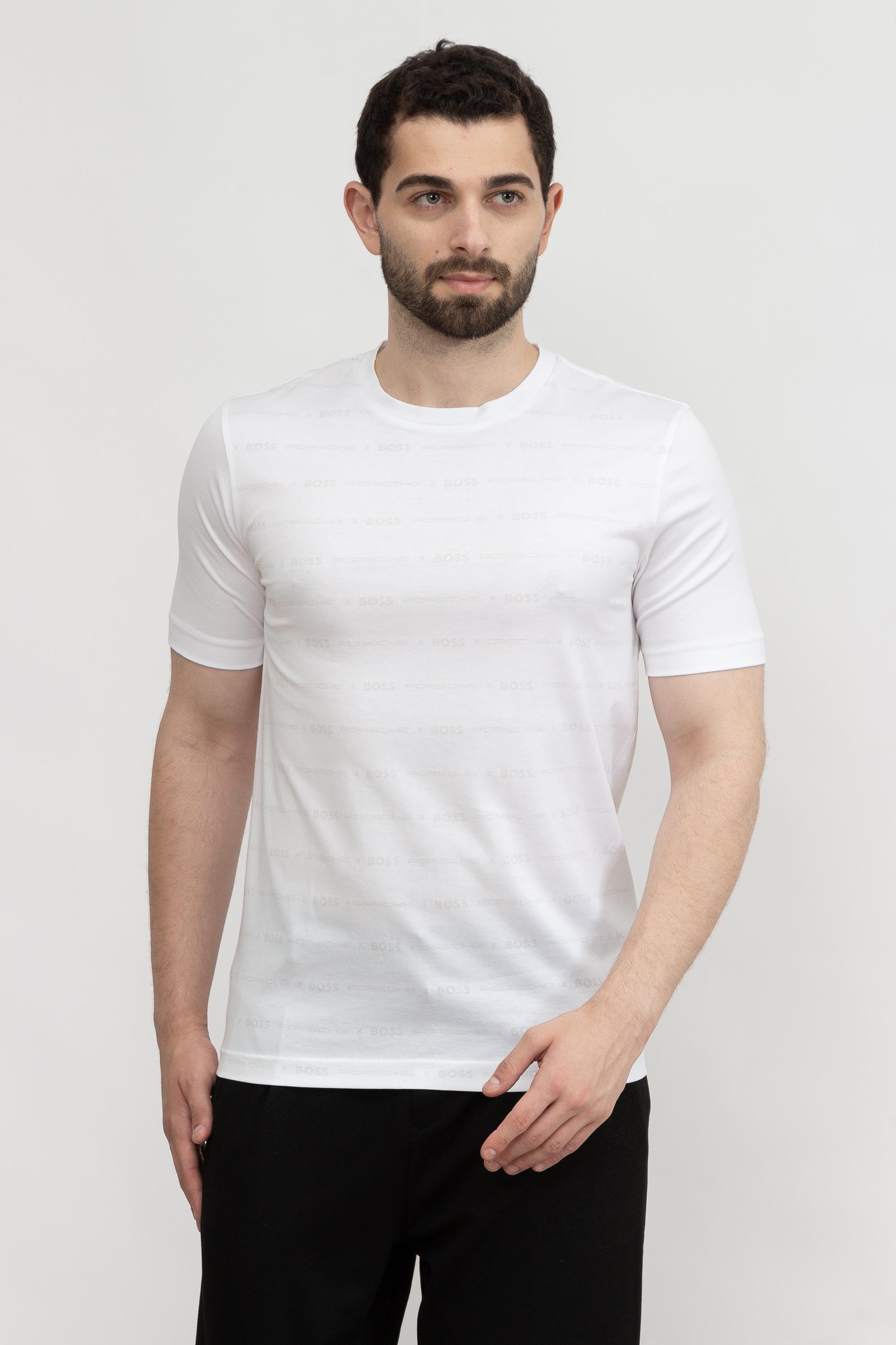 Boss Tessler Erkek Bisiklet Yaka T-Shirt