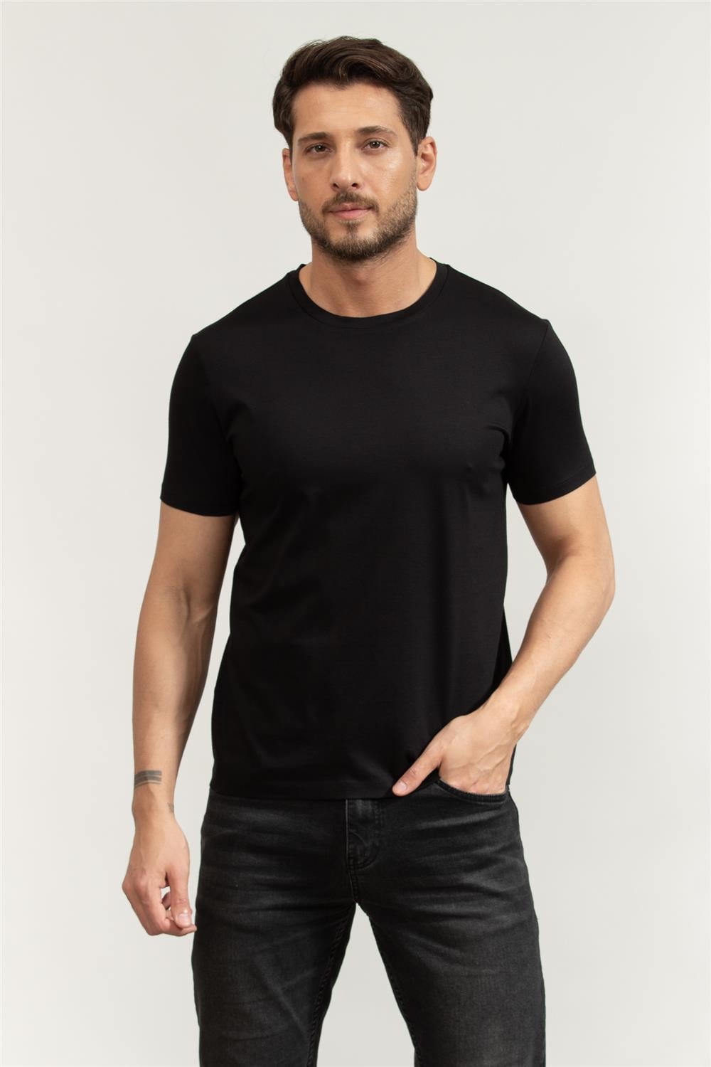 Boss Tessler Erkek Bisiklet Yaka T-Shirt