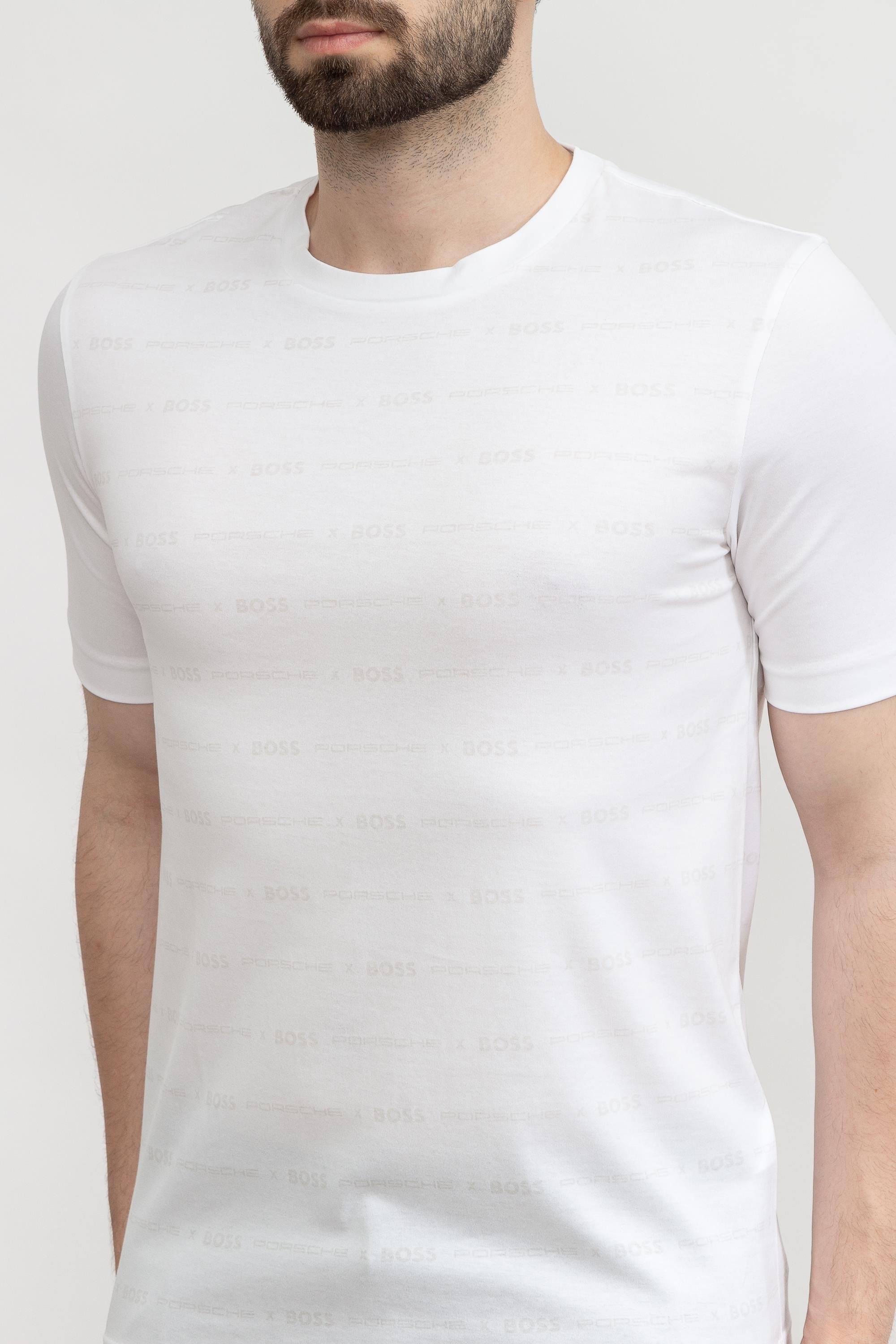 Boss Tessler Erkek Bisiklet Yaka T-Shirt