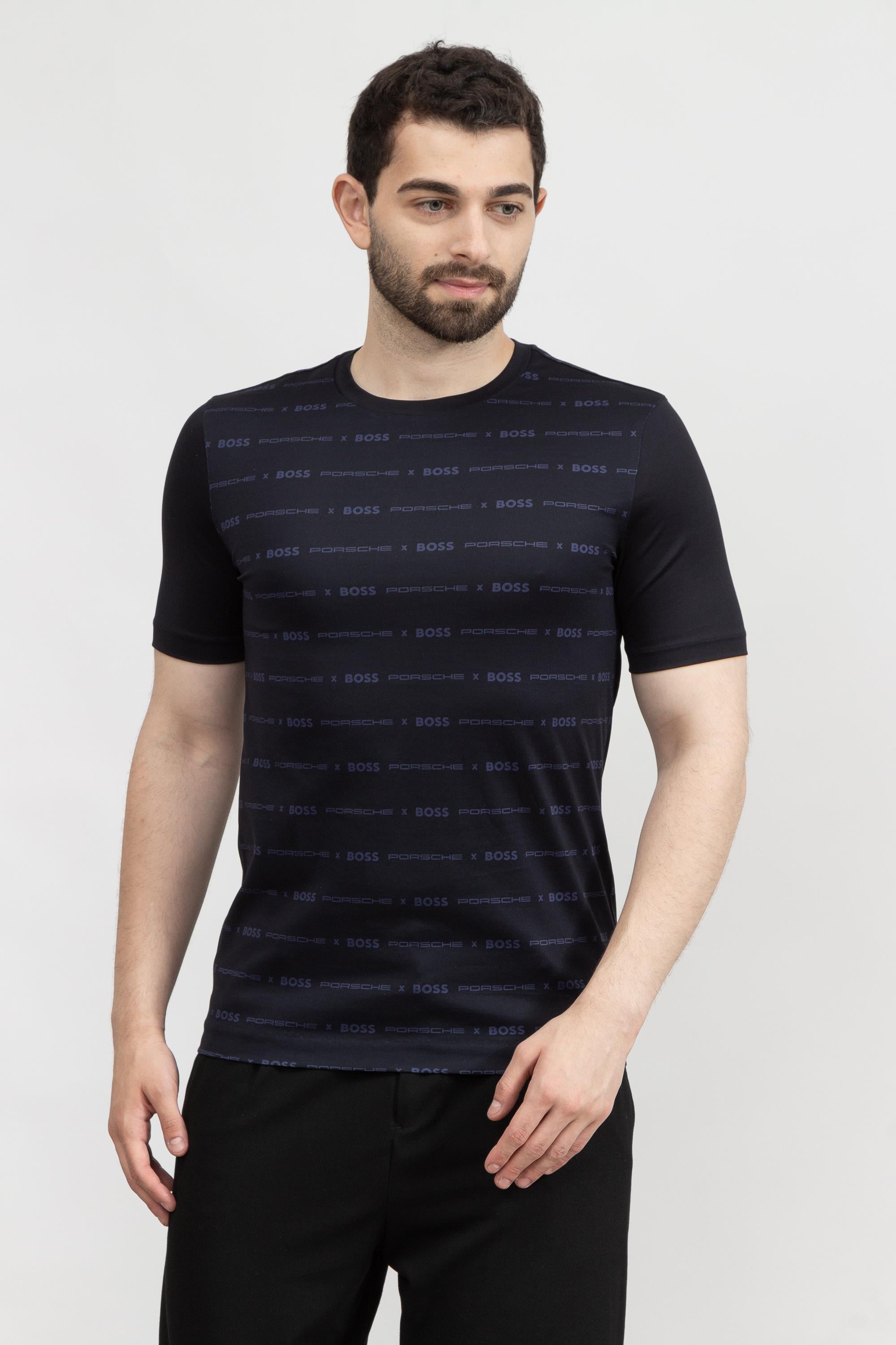 Boss Tessler Erkek Bisiklet Yaka T-Shirt