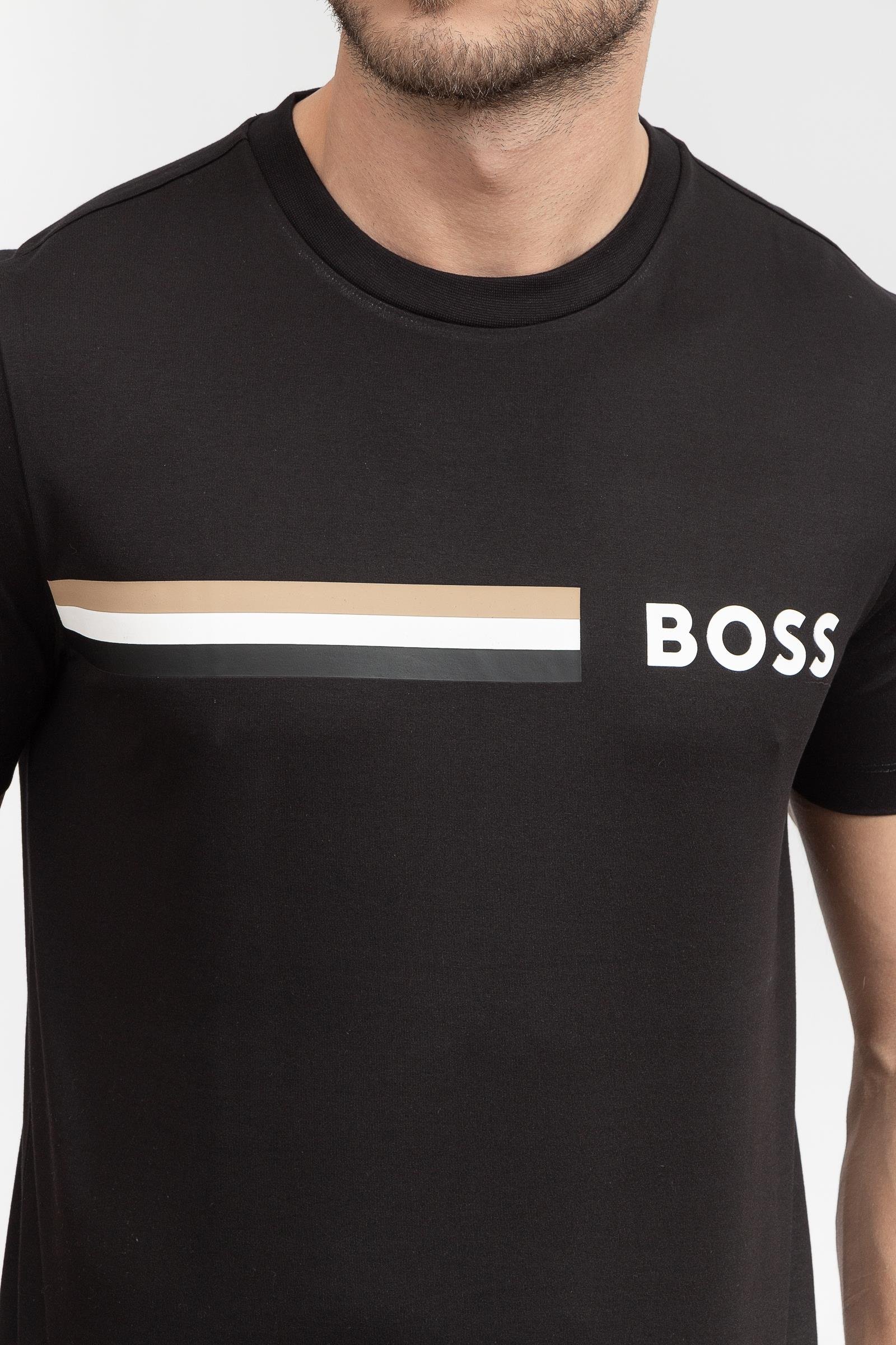 Boss Tessler Erkek Bisiklet Yaka T-Shirt