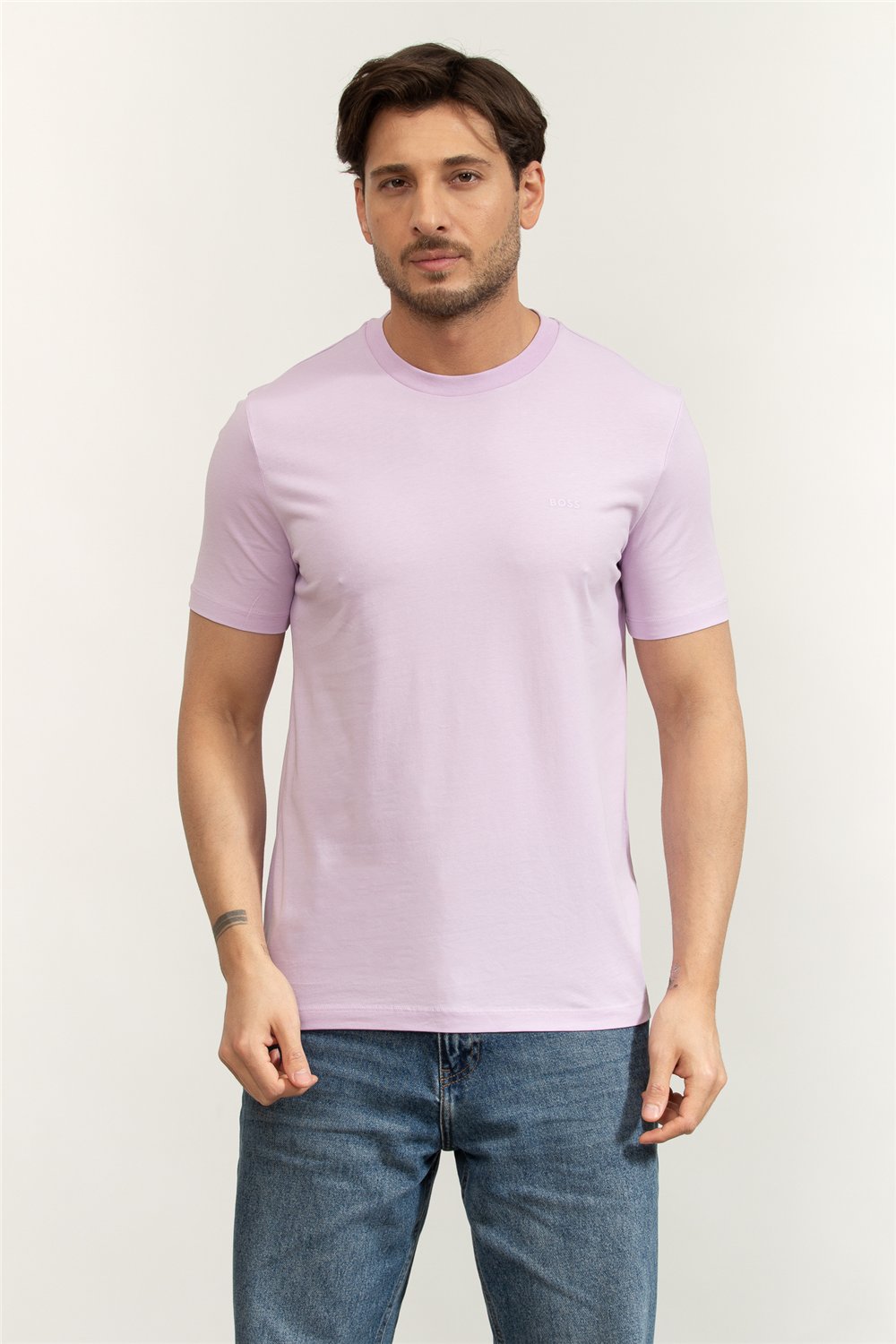 Boss Thompson Erkek Bisiklet Yaka T-Shirt