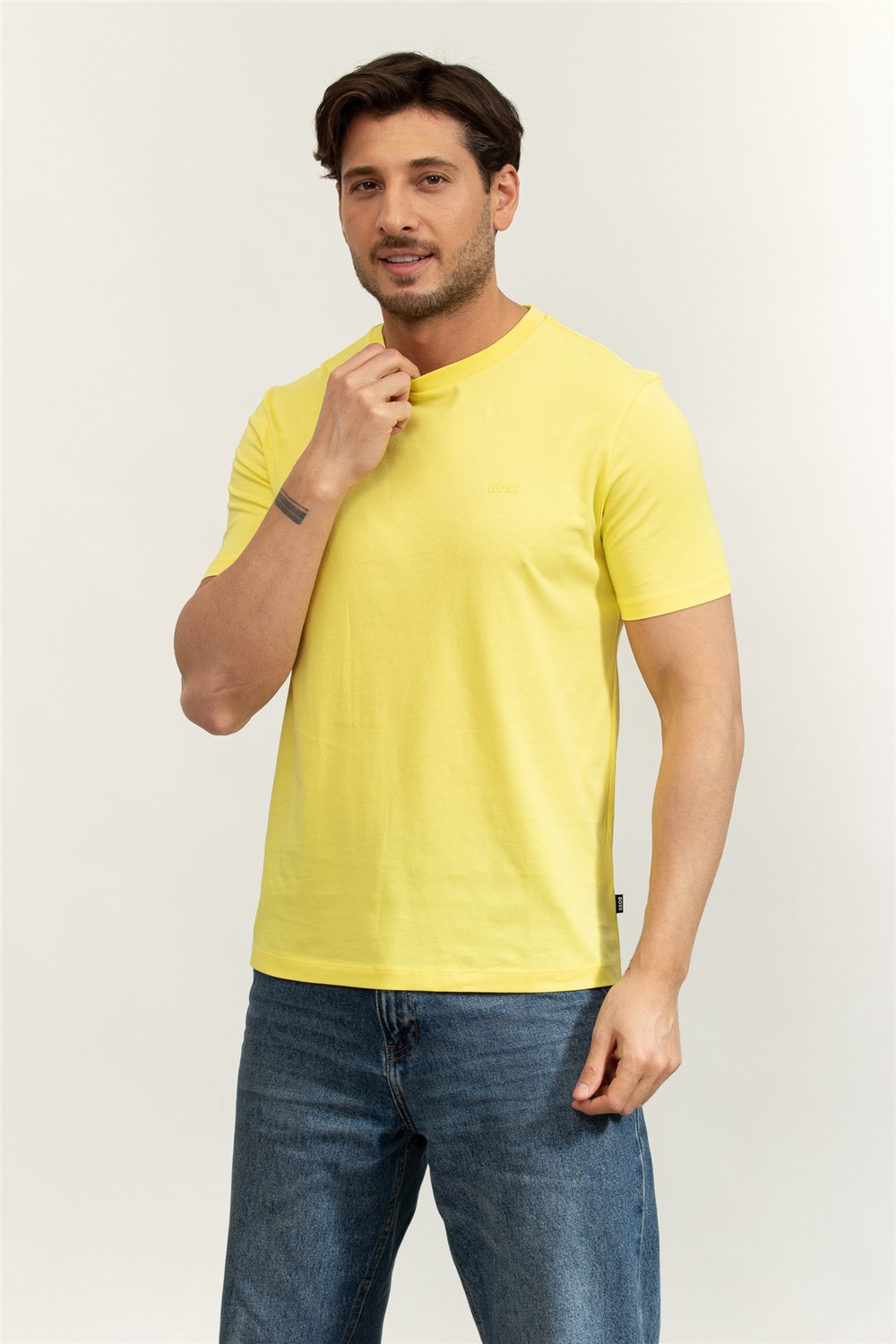 Boss Thompson Erkek Bisiklet Yaka T-Shirt