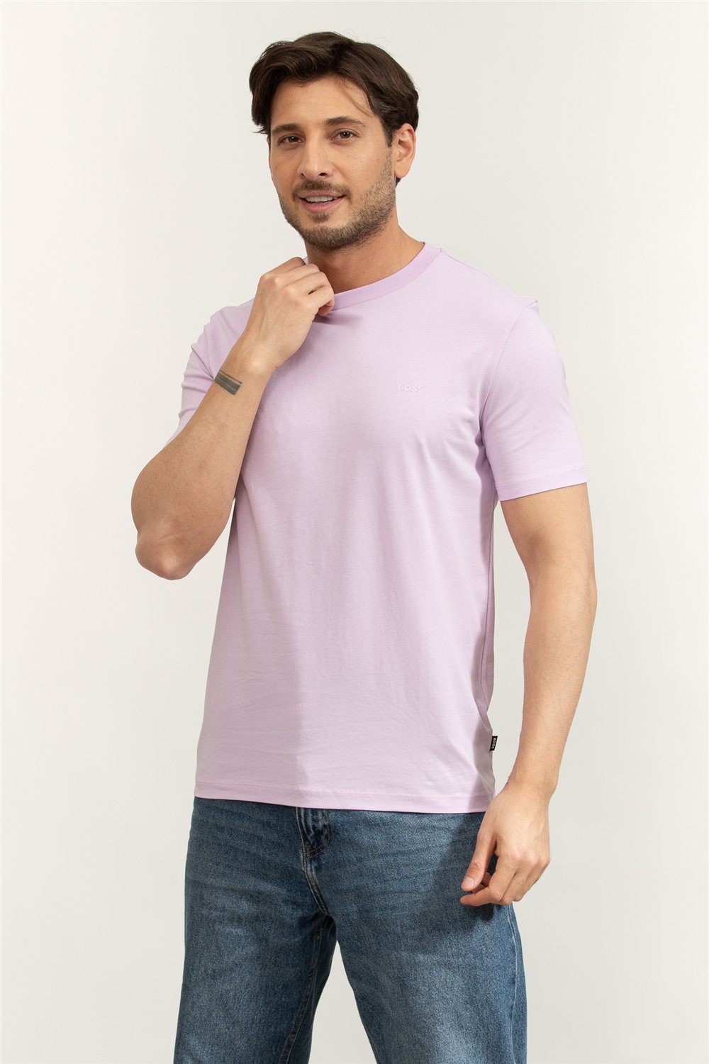 Boss Thompson Erkek Bisiklet Yaka T-Shirt