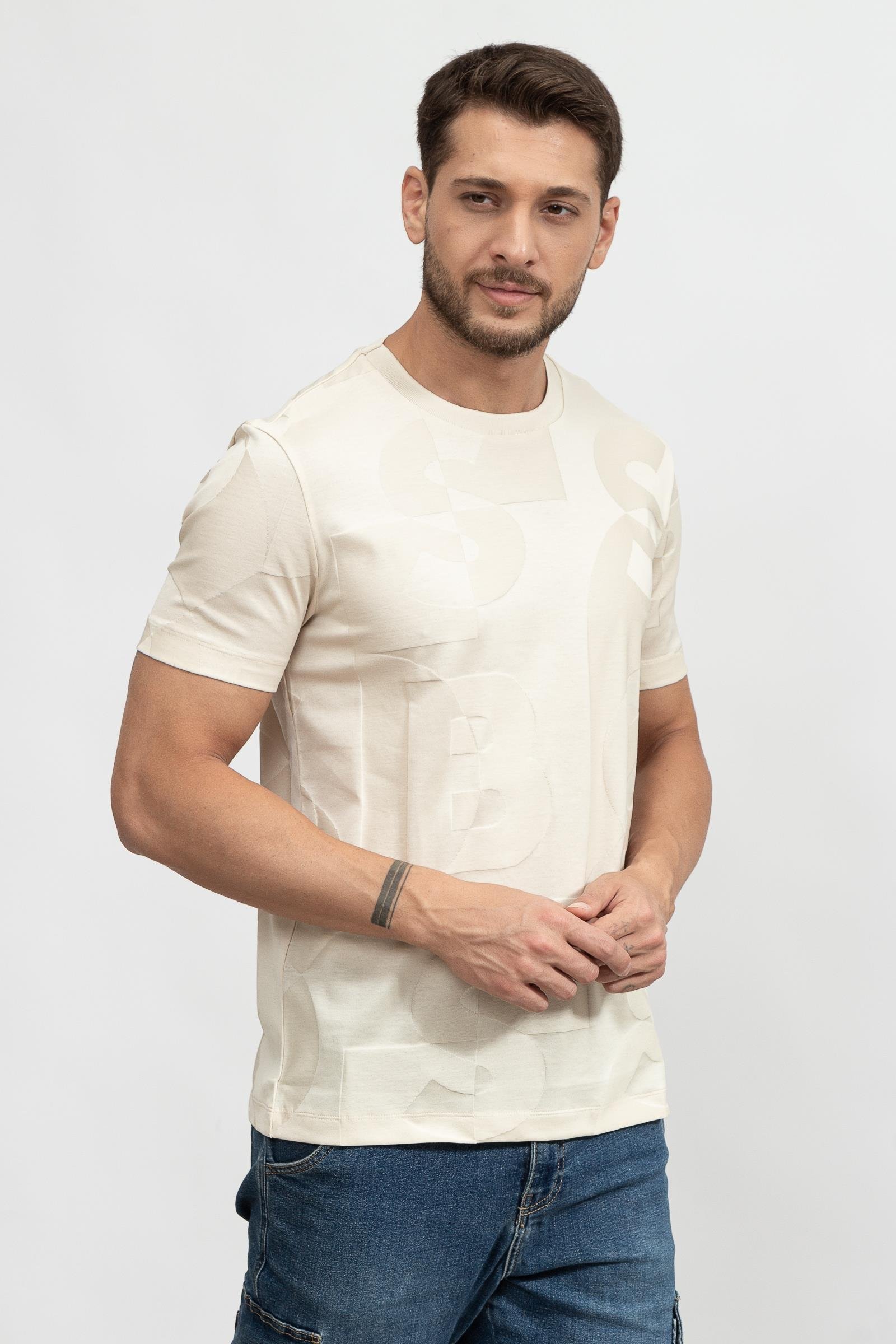 Boss Tiburt Erkek Bisiklet Yaka T-Shirt