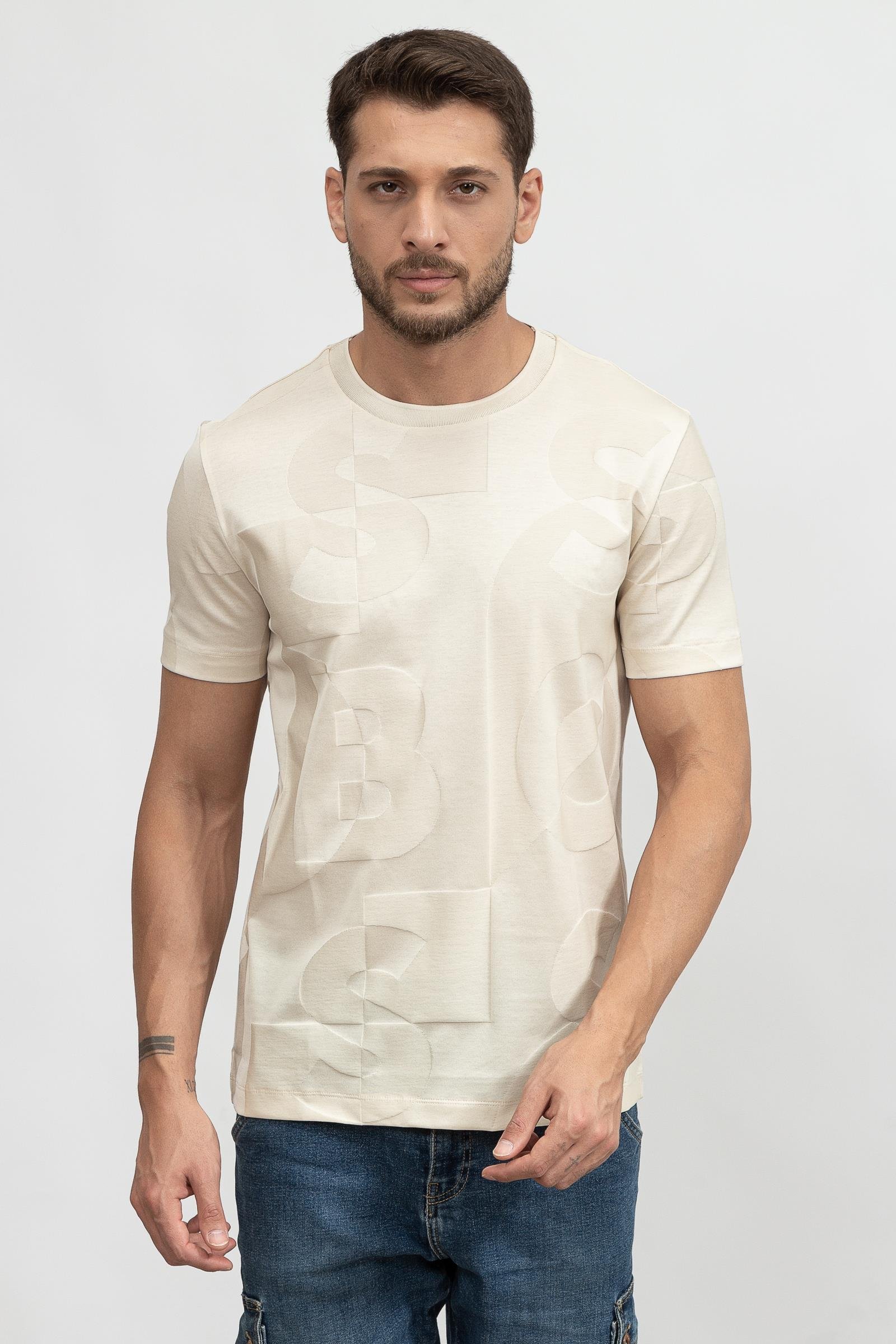 Boss Tiburt Erkek Bisiklet Yaka T-Shirt