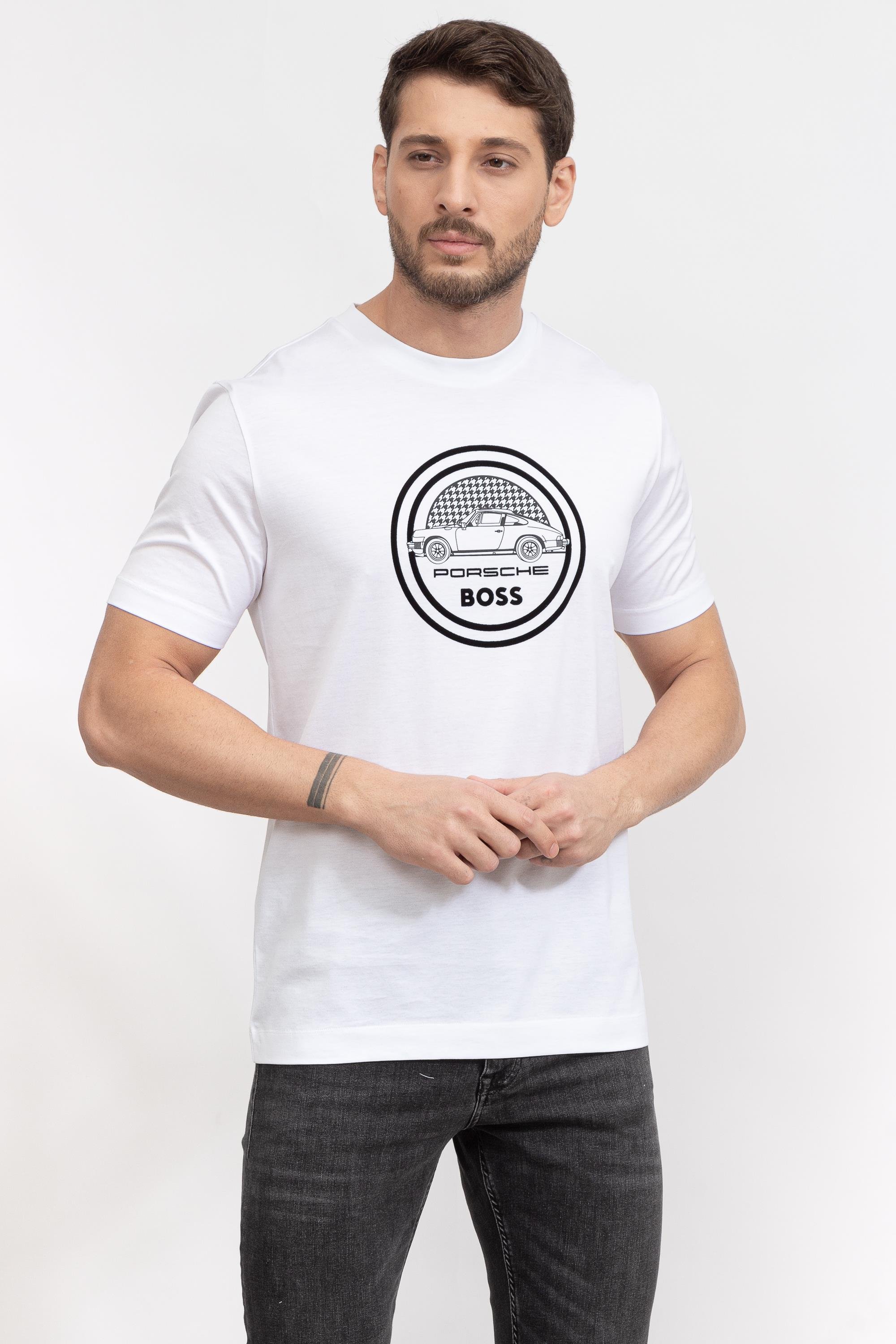 Boss Tiburt Erkek Bisiklet Yaka T-Shirt