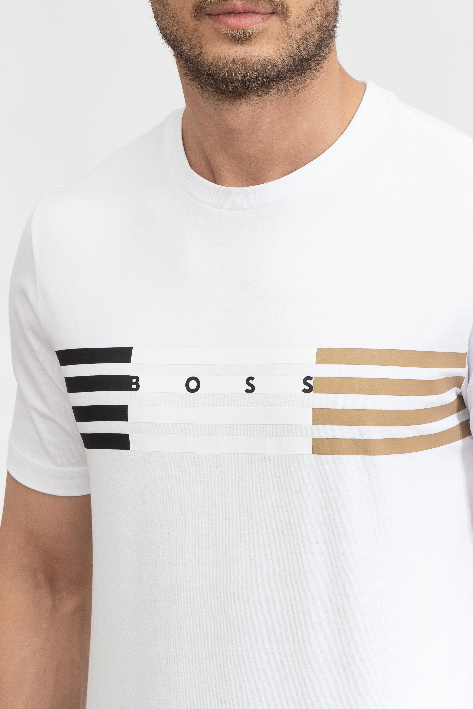 Boss Tiburt Erkek Bisiklet Yaka T-Shirt