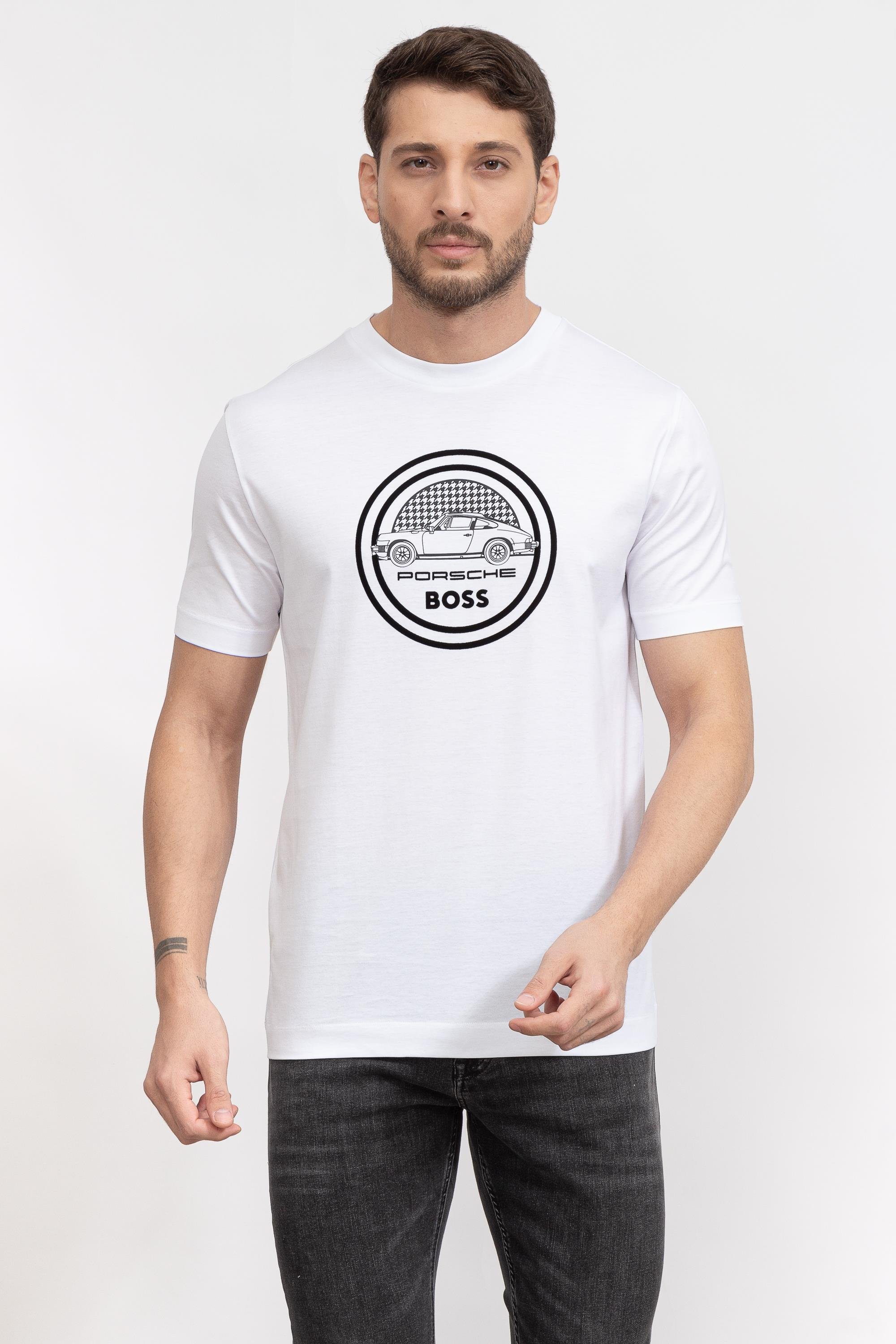Boss Tiburt Erkek Bisiklet Yaka T-Shirt