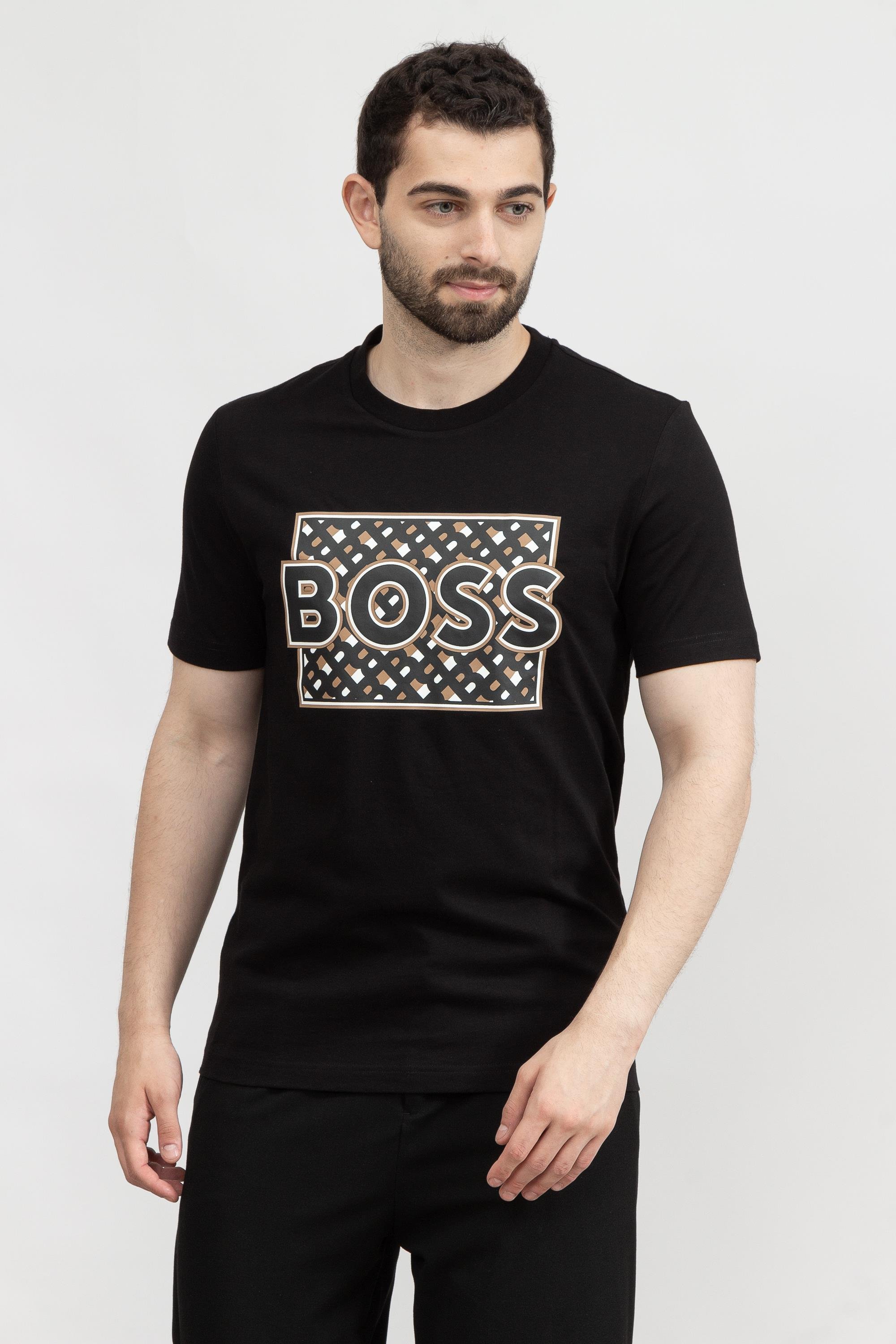 Boss Tiburt Erkek Bisiklet Yaka T-Shirt