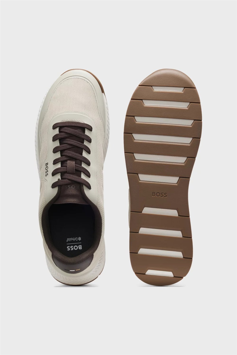 Boss Titanium Runn Trtxpu Erkek Sneaker Bej
